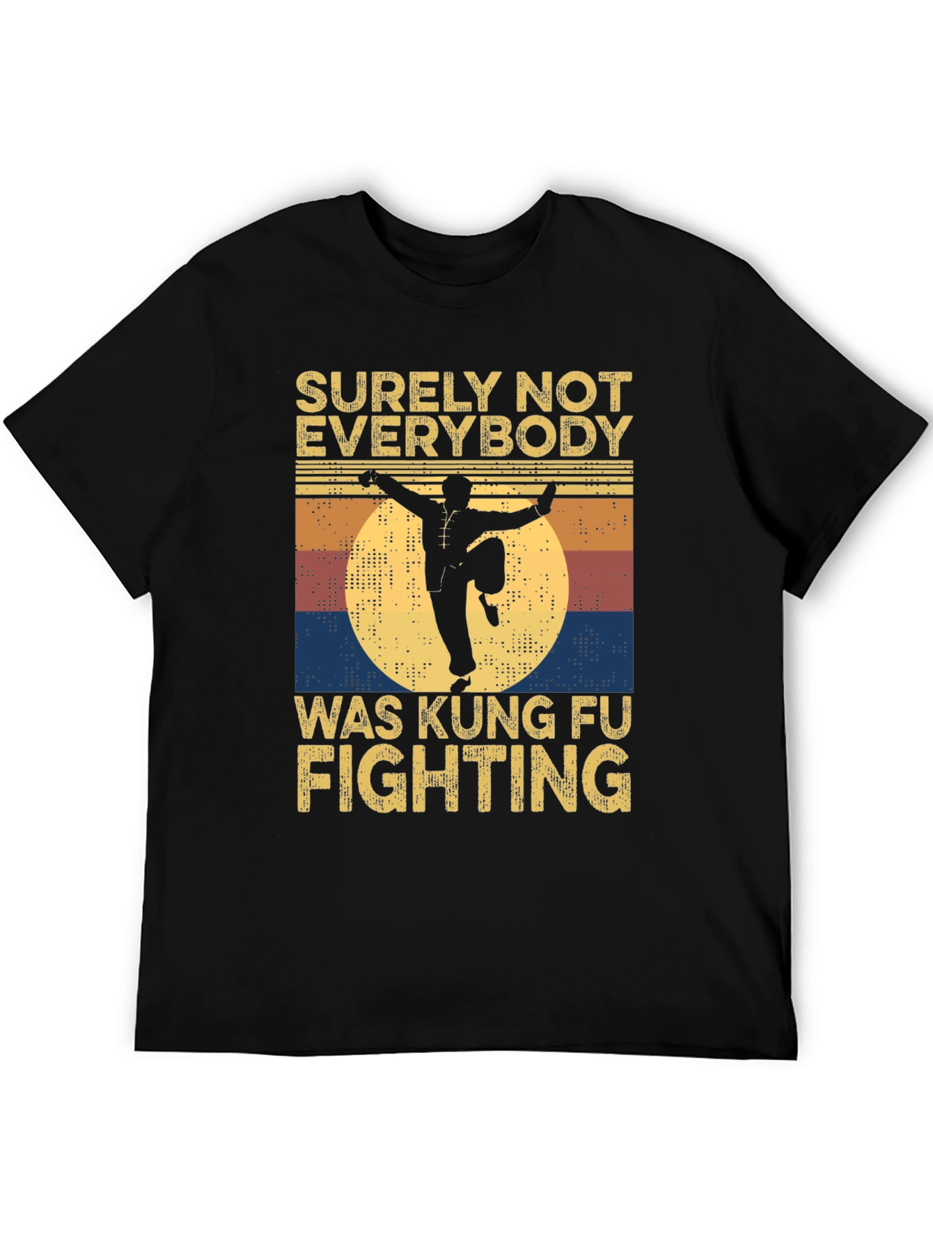 Kung Fu Fighting Retro Graphic T-Shirt