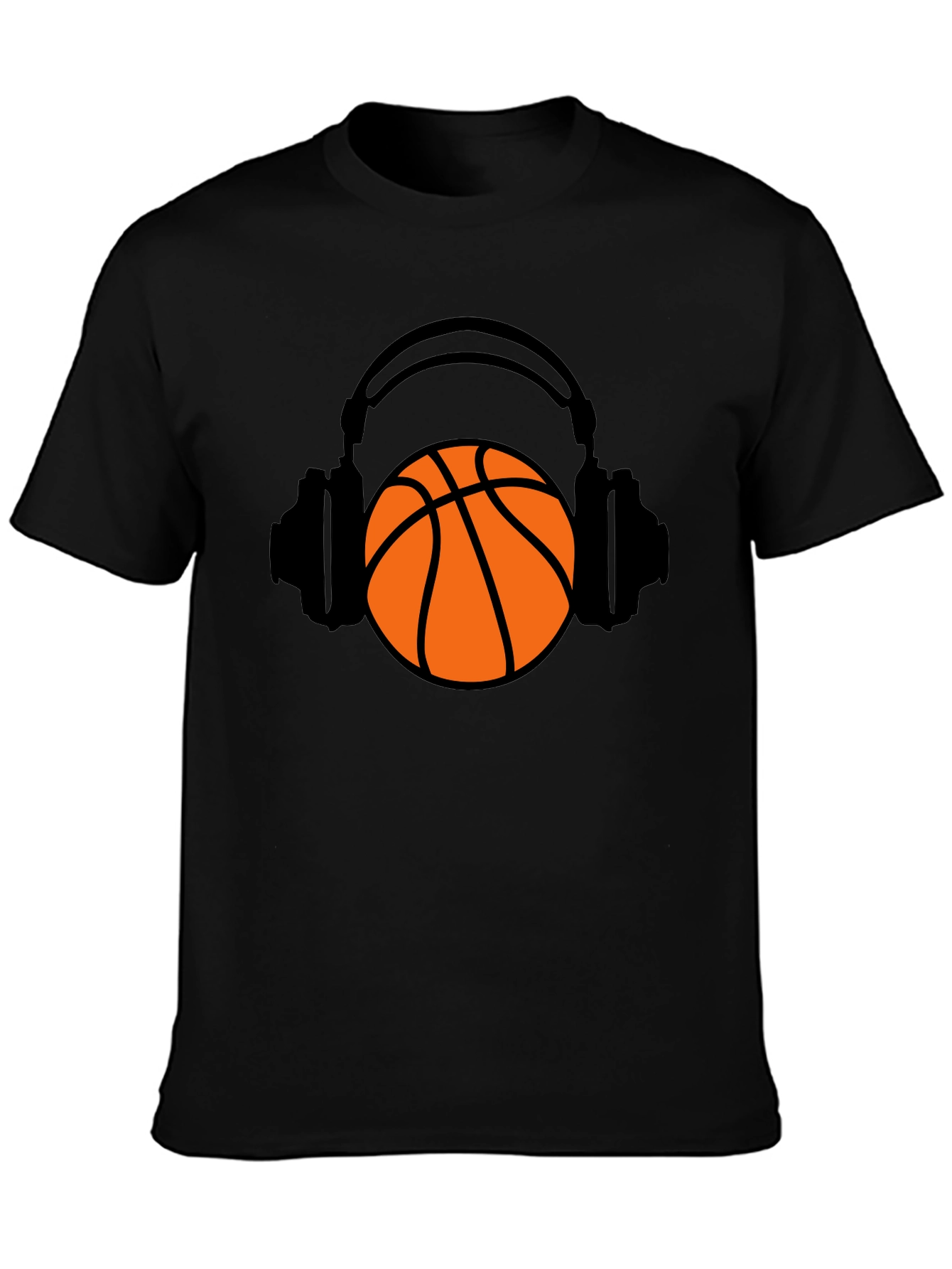Basketball Headphones Graphic T-Shirt