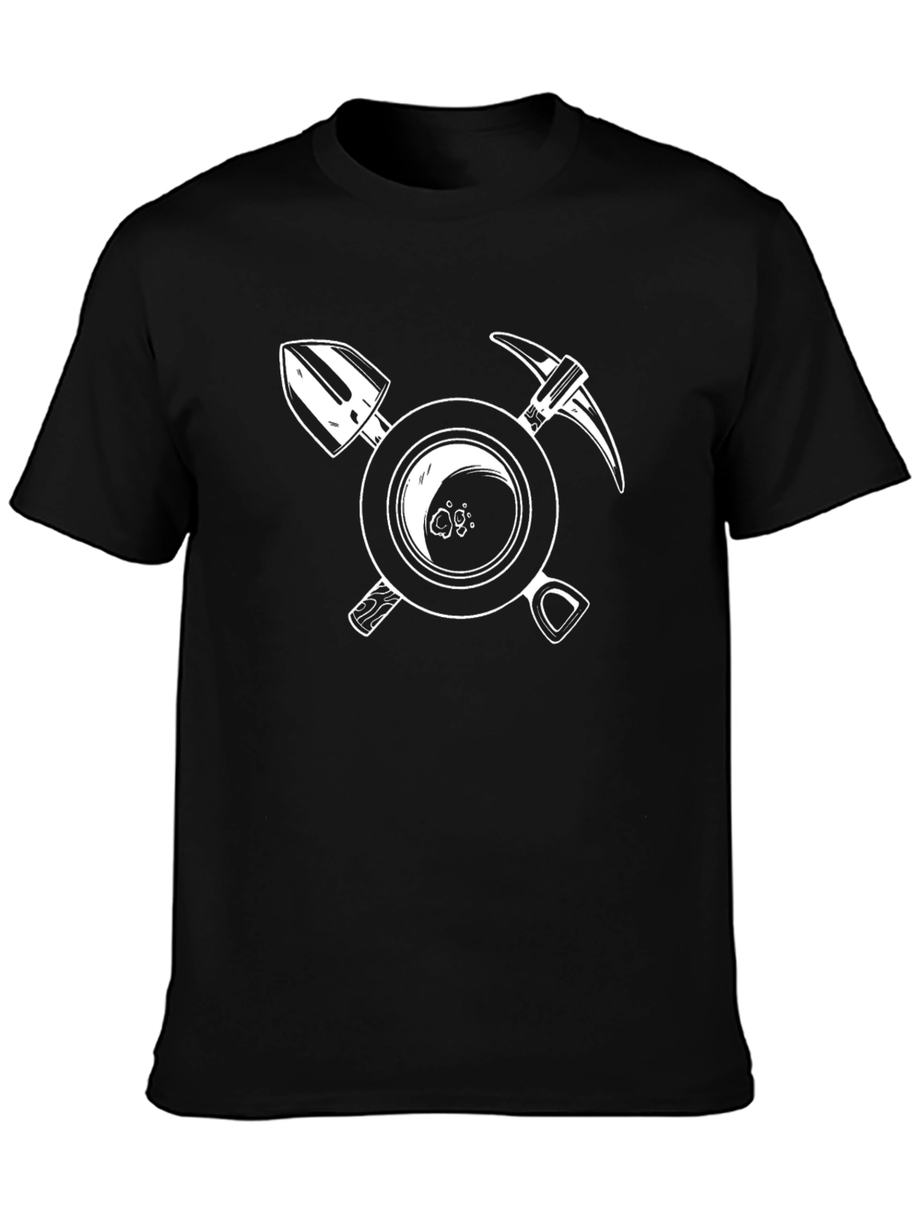 Miners Crest Graphic Tee - Black