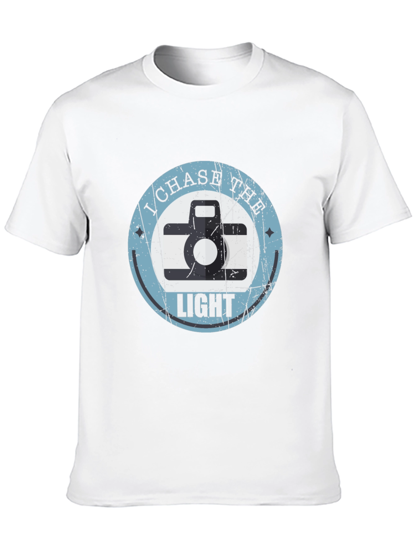 I Chase The Light Retro Camera Graphic T-Shirt