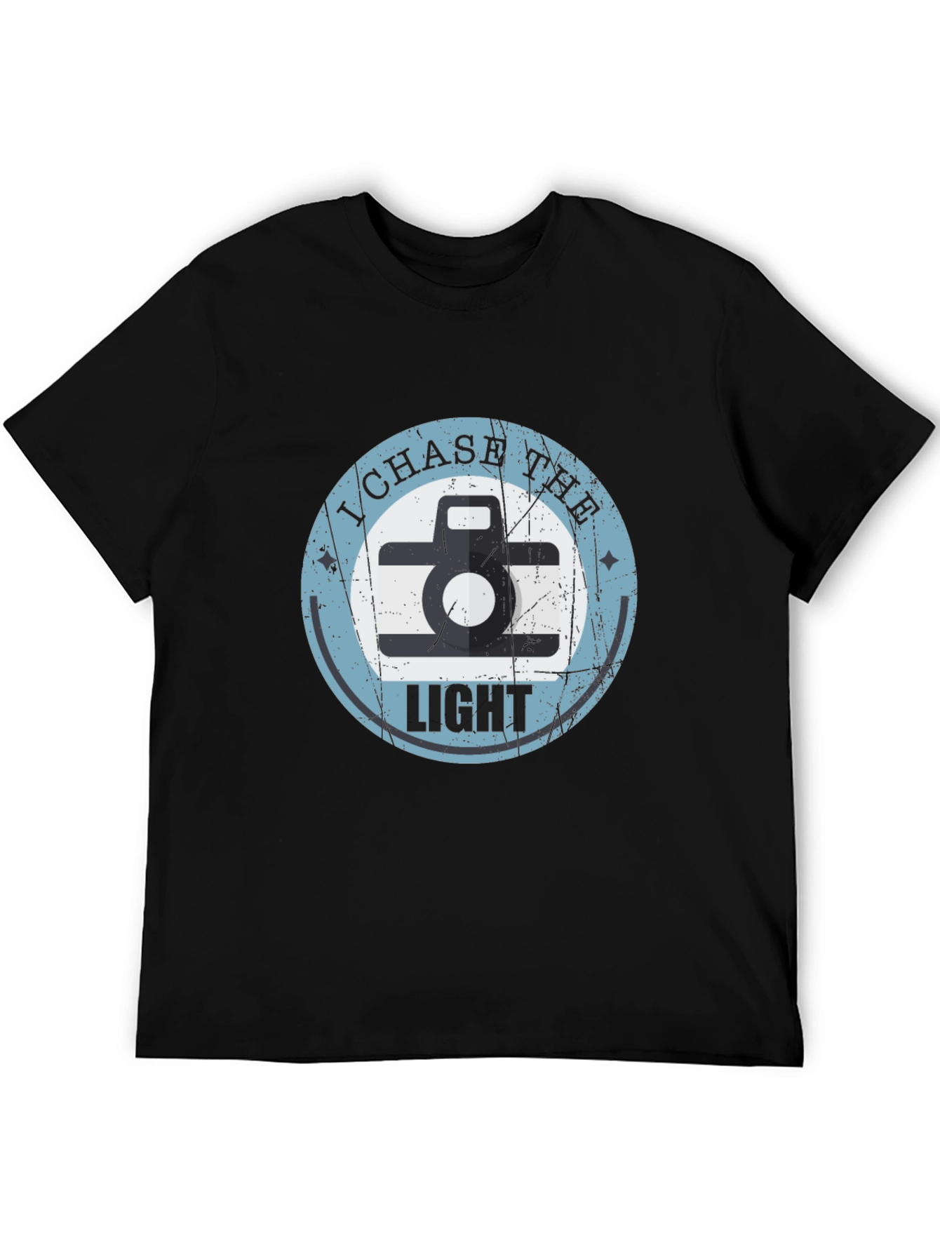 I Chase The Light Retro Camera Graphic T-Shirt