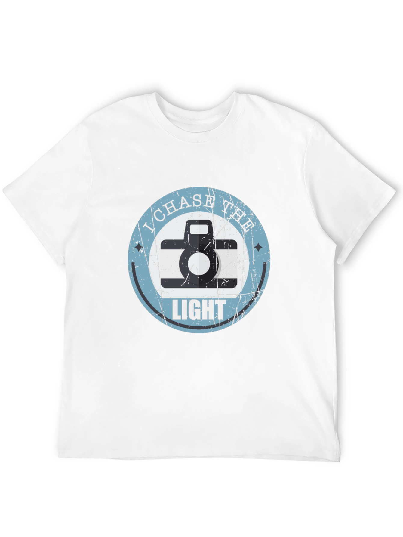 I Chase The Light Retro Camera Graphic T-Shirt