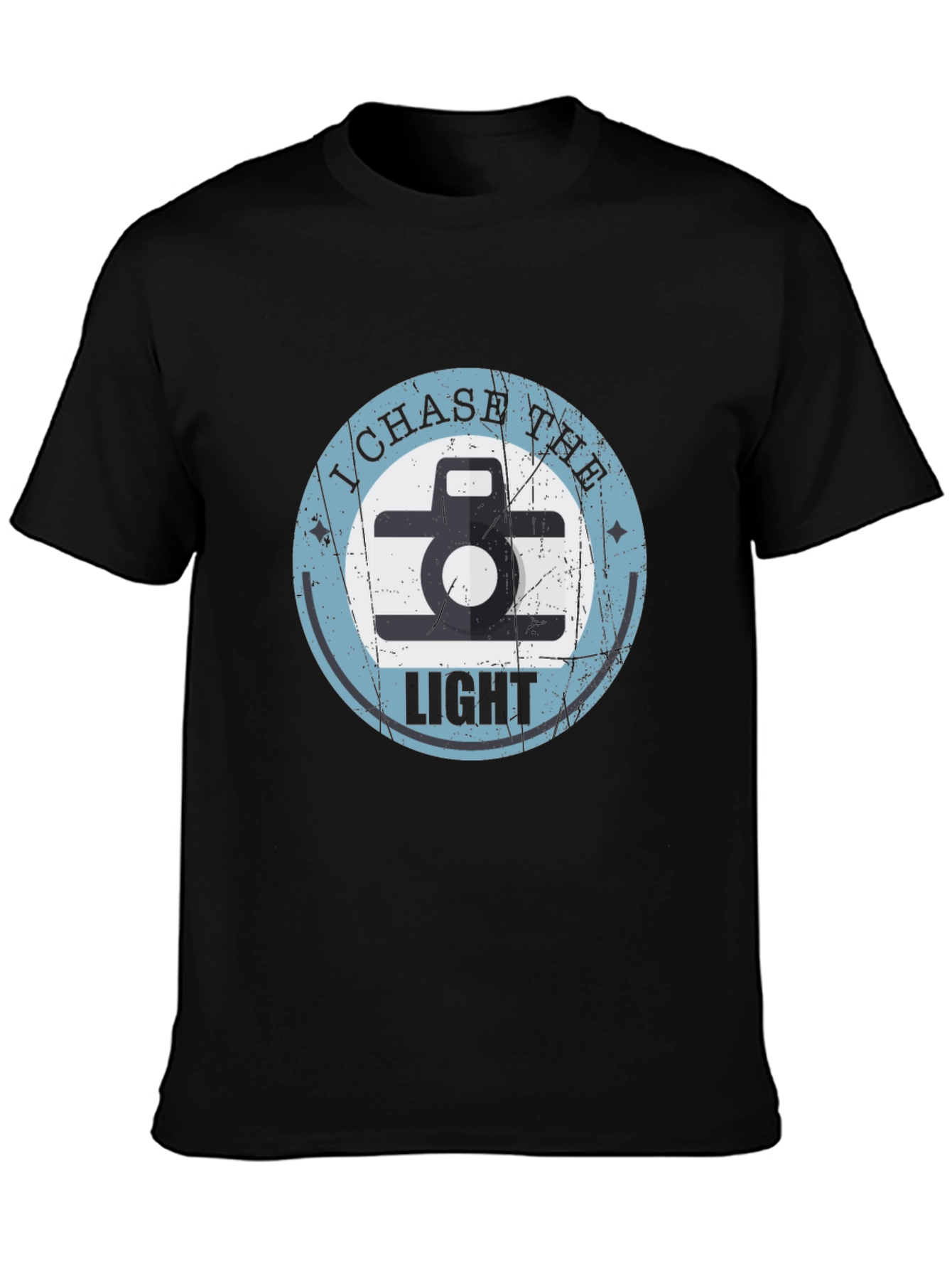 I Chase The Light Retro Camera Graphic T-Shirt