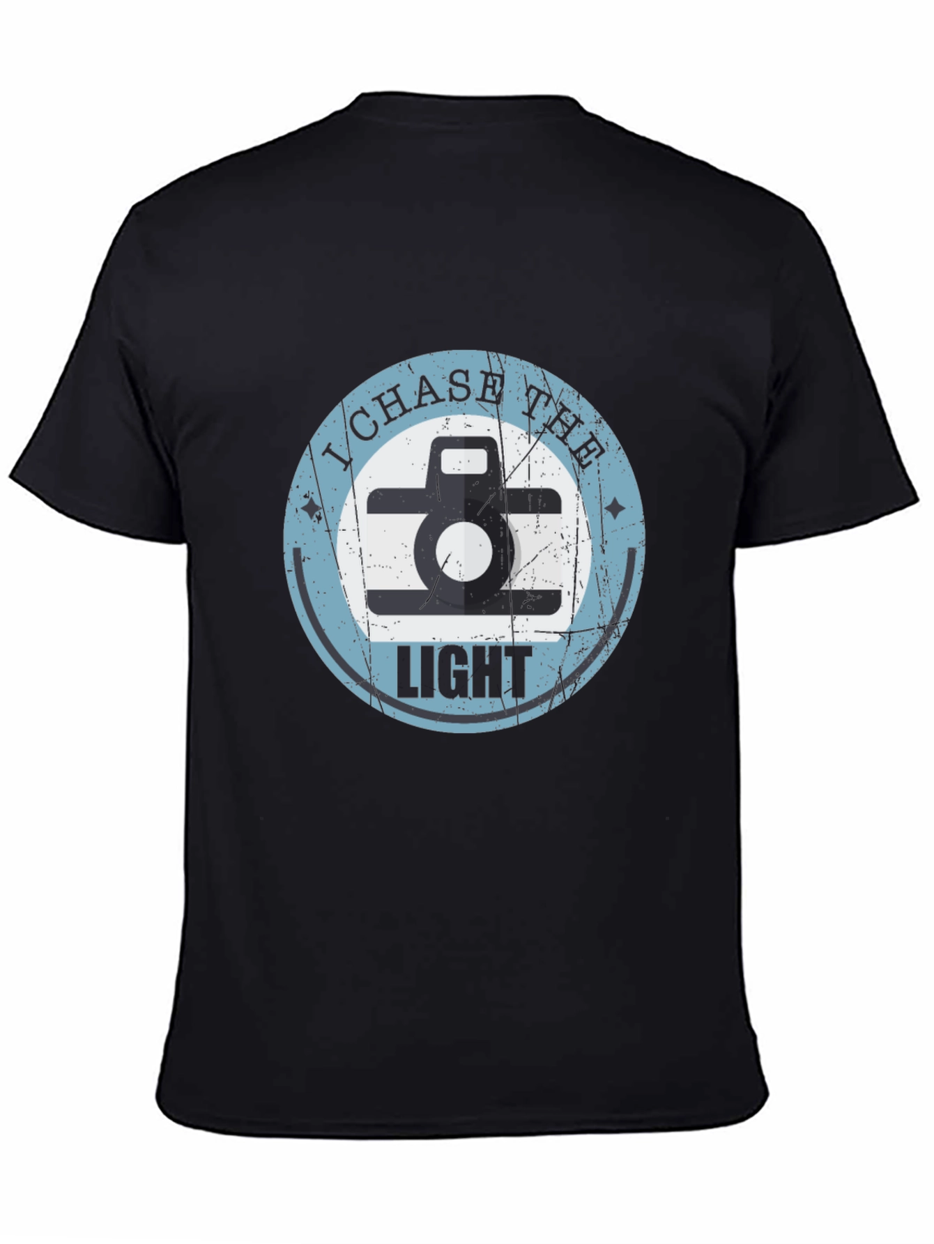 I Chase The Light Retro Camera Graphic T-Shirt