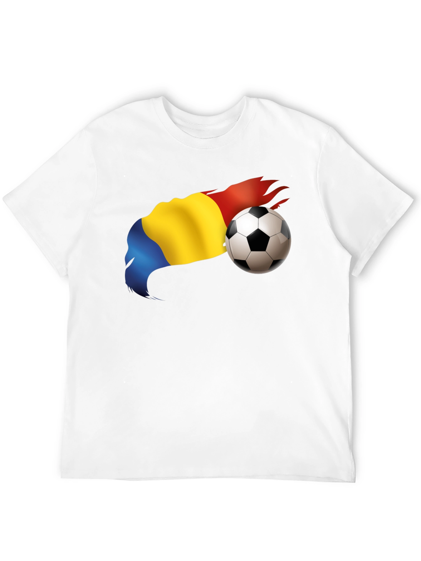 Romania Flag Soccer T-Shirt