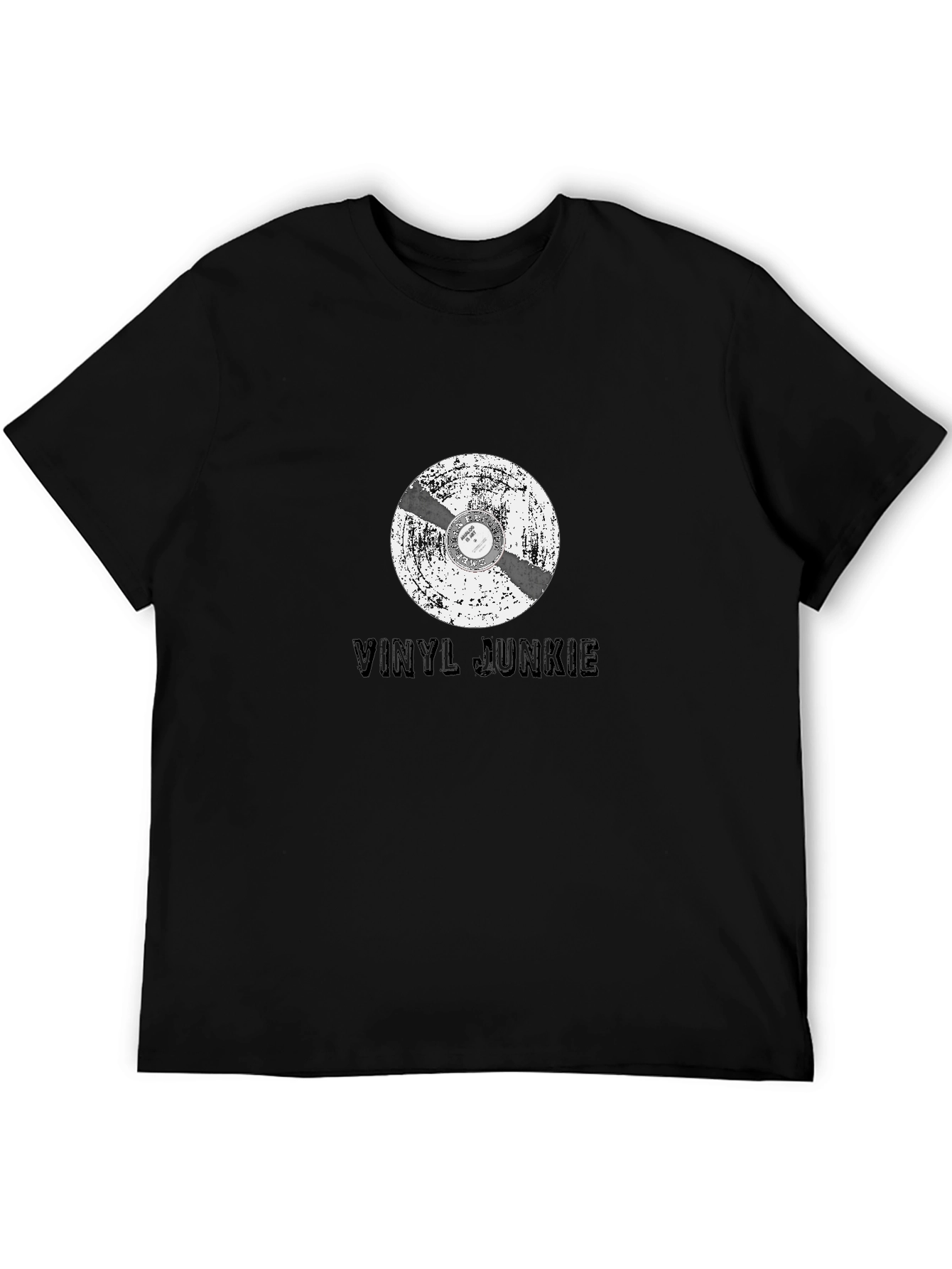 Vinyl Junkie T-Shirt - Retro Music Lover Tee