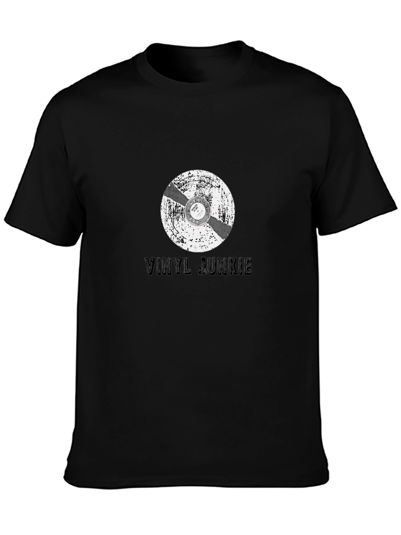 Vinyl Junkie T-Shirt - Retro Music Lover Tee