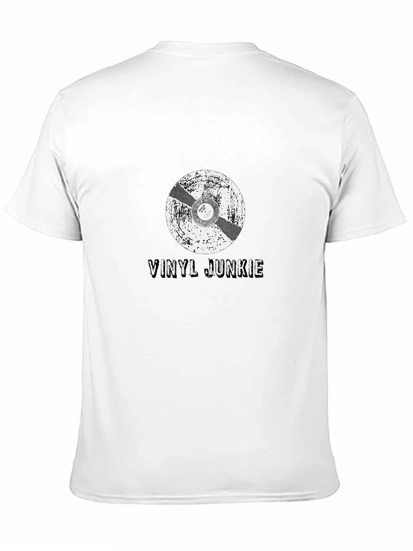 Vinyl Junkie T-Shirt - Retro Music Lover Tee