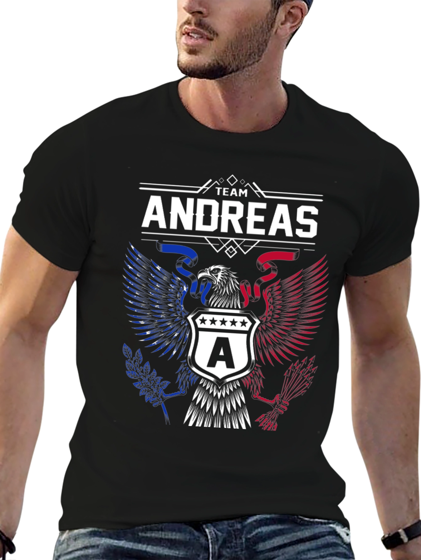 Team Andreas Eagle Graphic T-Shirt