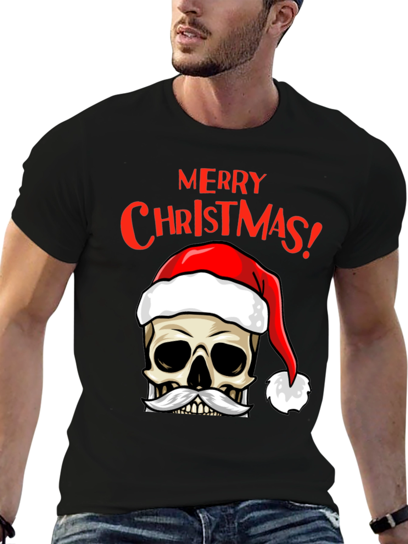 Merry Christmas Skull T-Shirt
