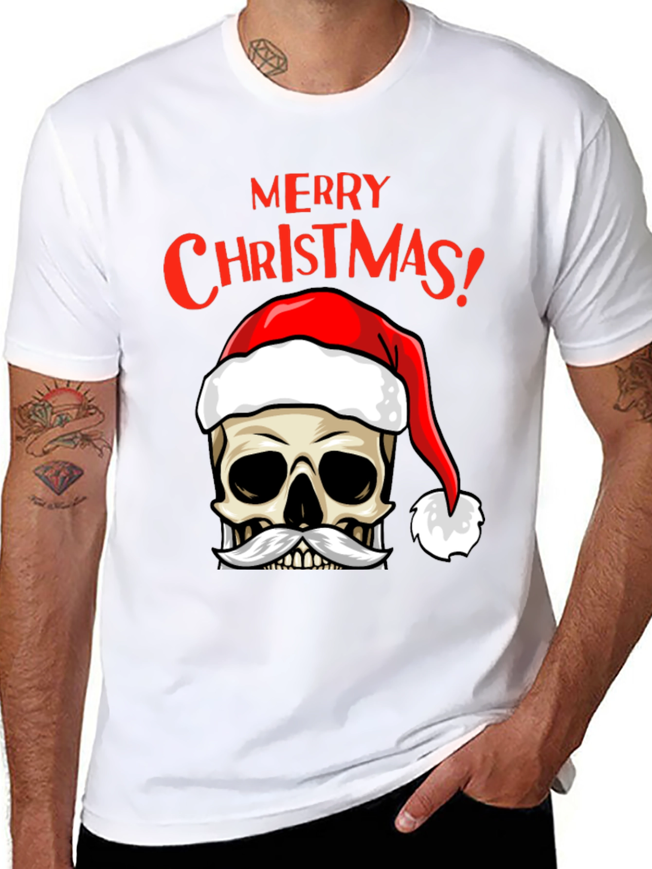 Merry Christmas Skull T-Shirt