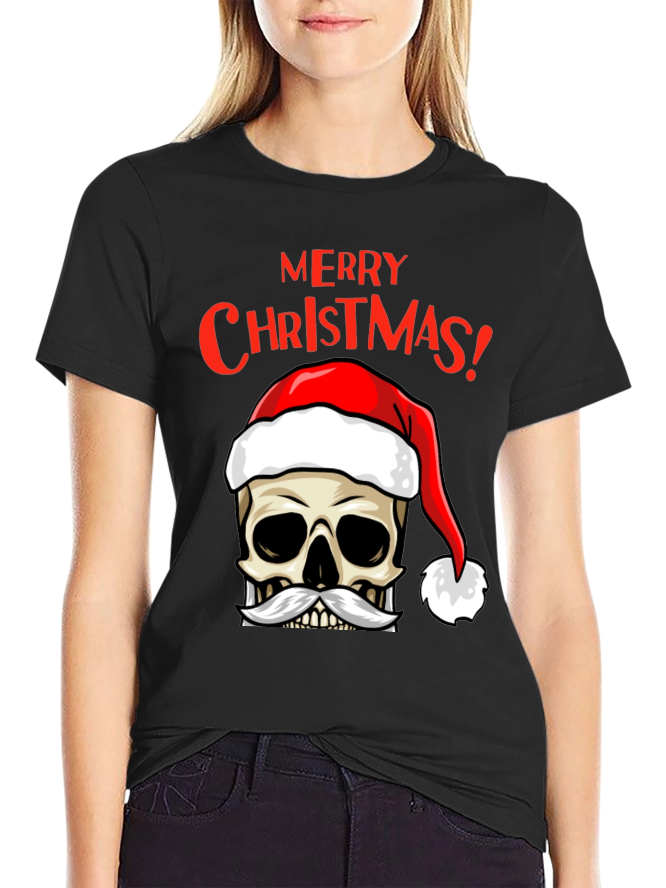 Merry Christmas Skull T-Shirt