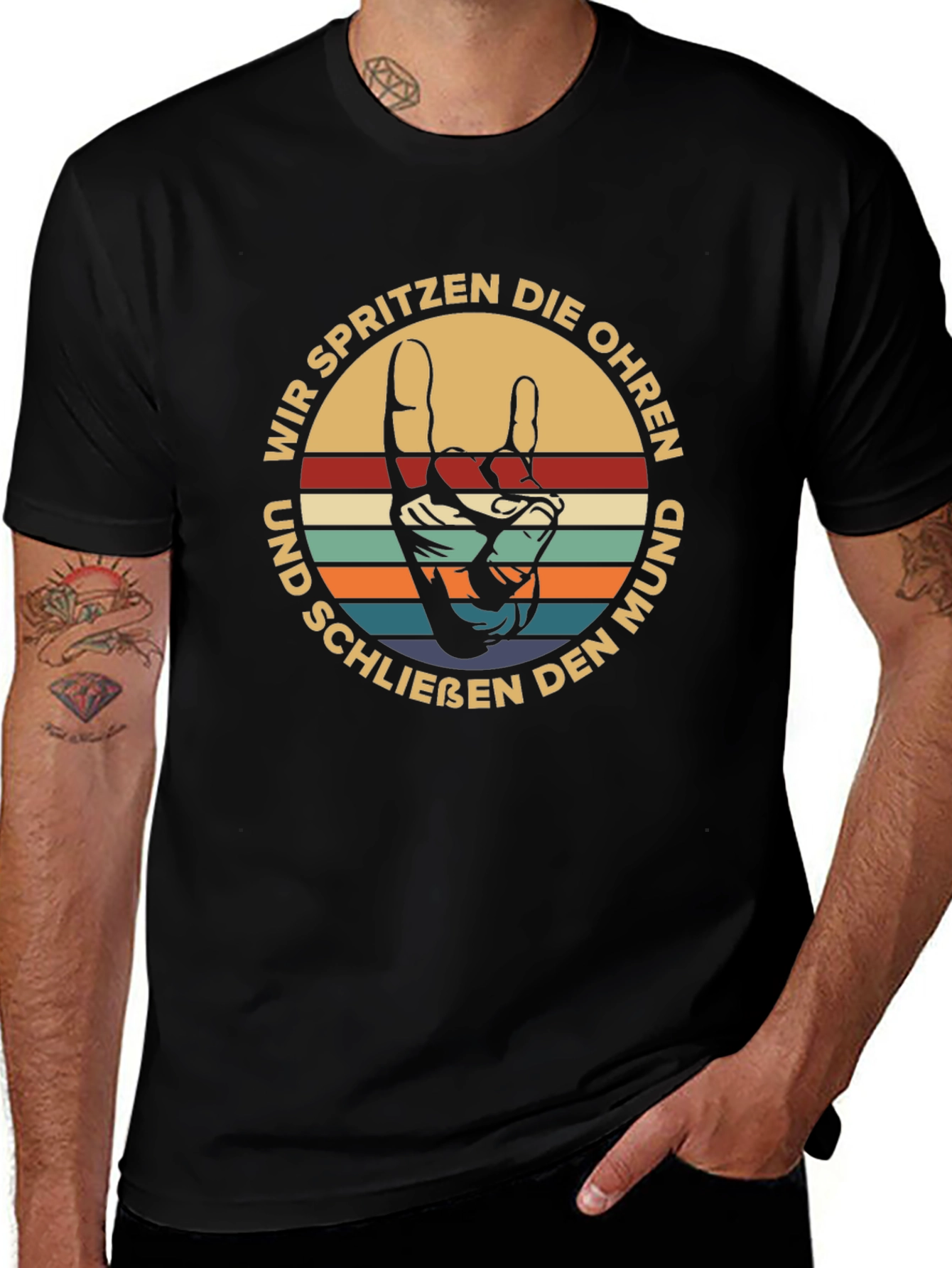 Retro German T-Shirt: Wir Spritzen Die Ohren