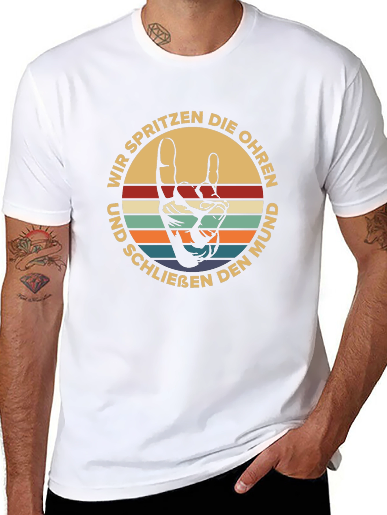 Retro German T-Shirt: Wir Spritzen Die Ohren