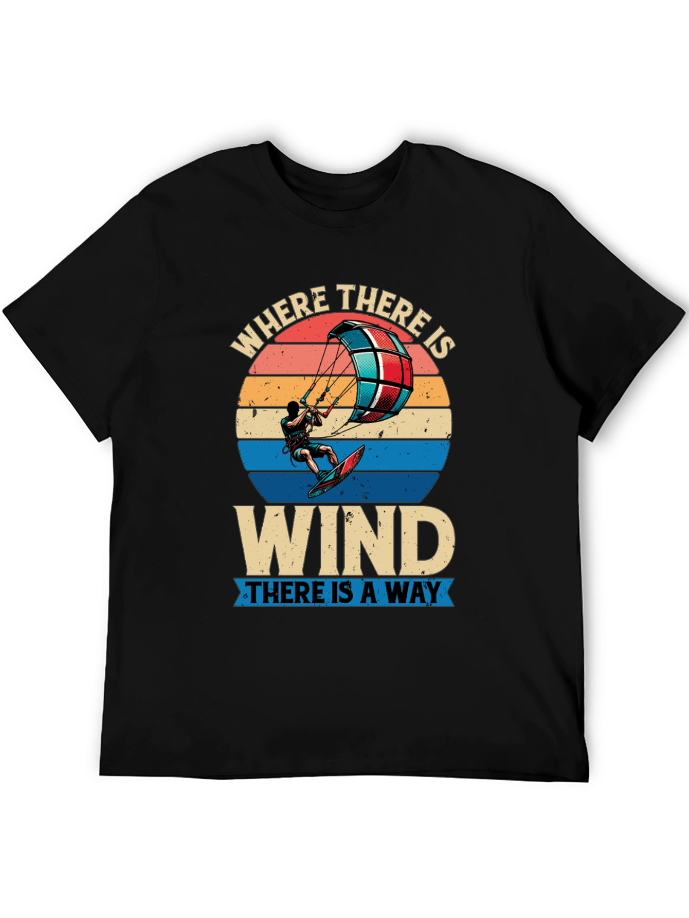 Kitesurfing Graphic Tee - Where There is Wind