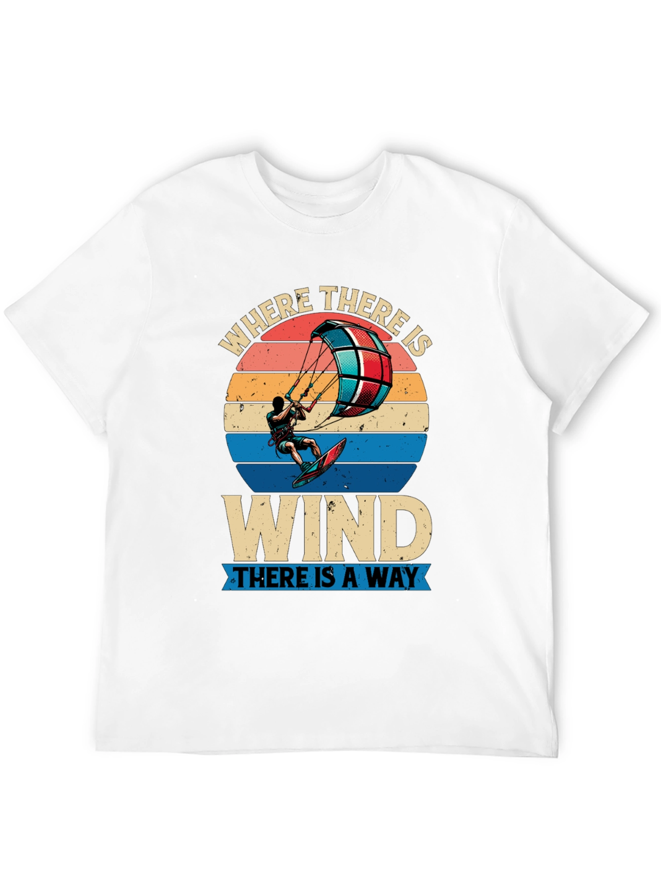 Kitesurfing Graphic Tee - Where There is Wind