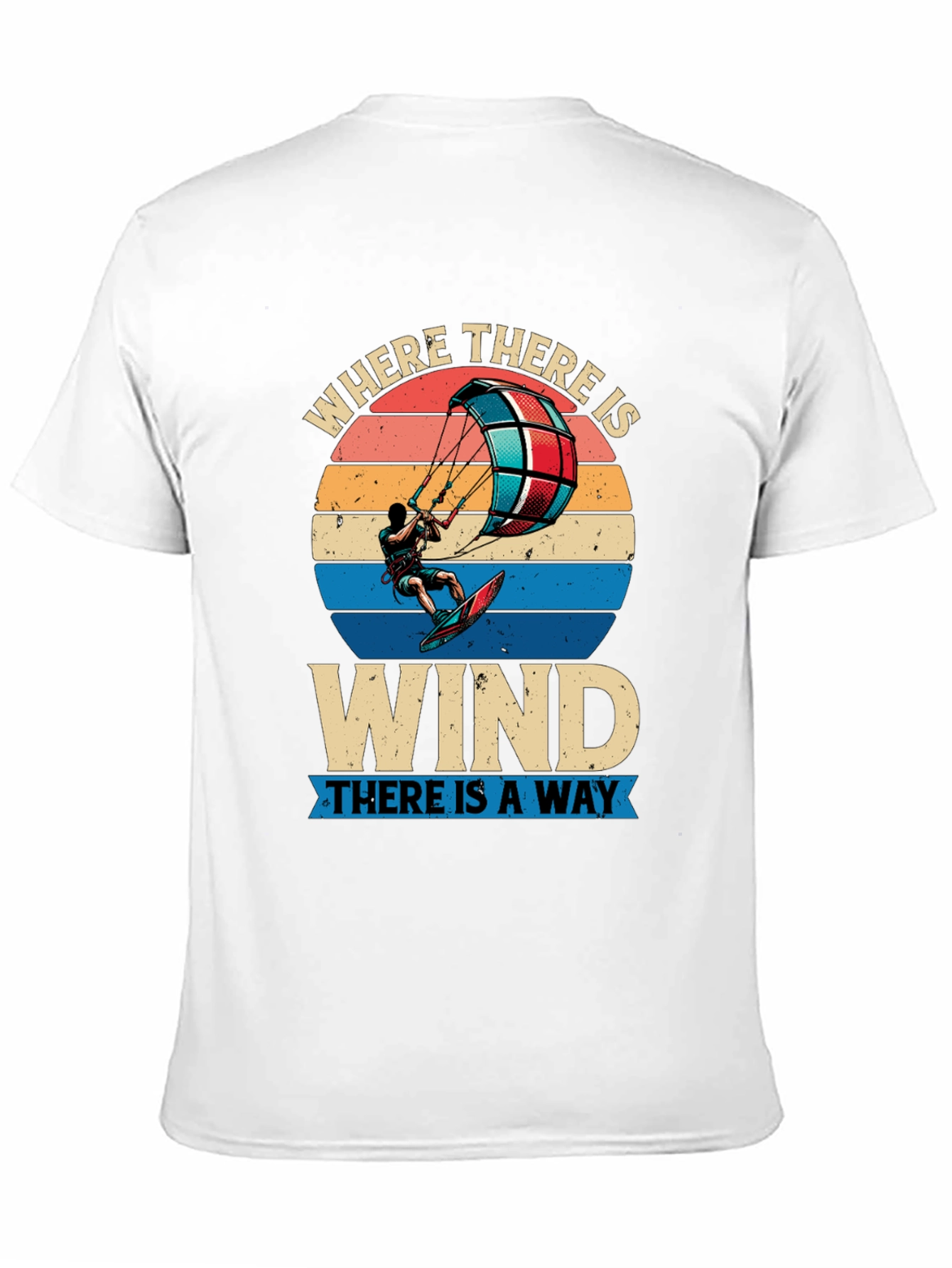 Kitesurfing Graphic Tee - Where There is Wind