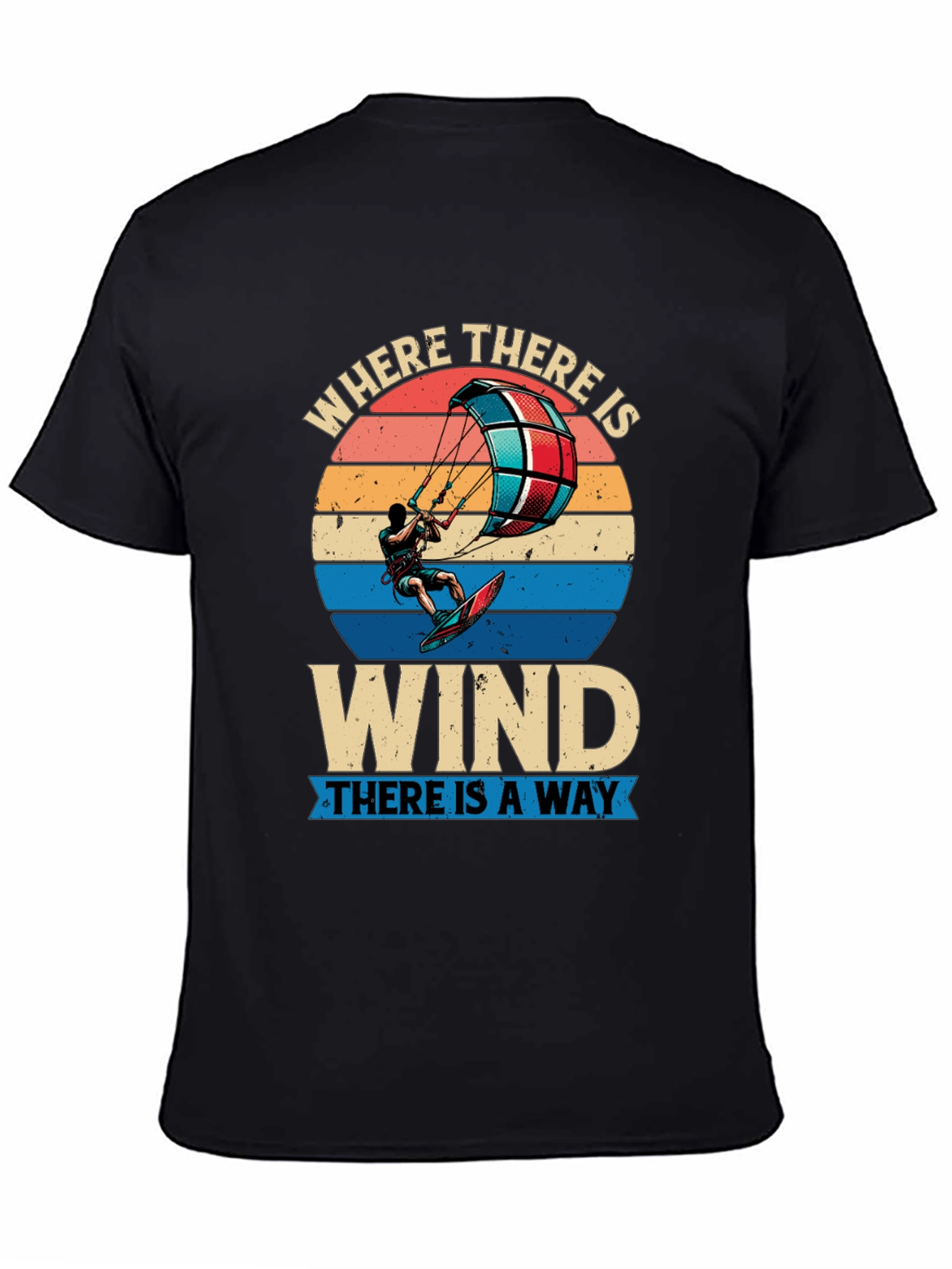 Kitesurfing Graphic Tee - Where There is Wind