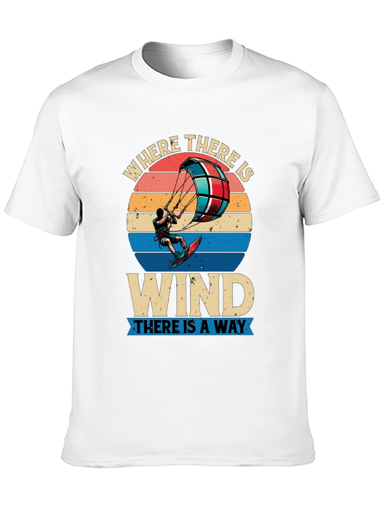 Kitesurfing Graphic Tee - Where There is Wind