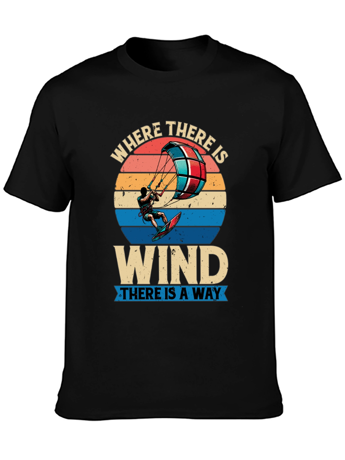 Kitesurfing Graphic Tee - Where There is Wind