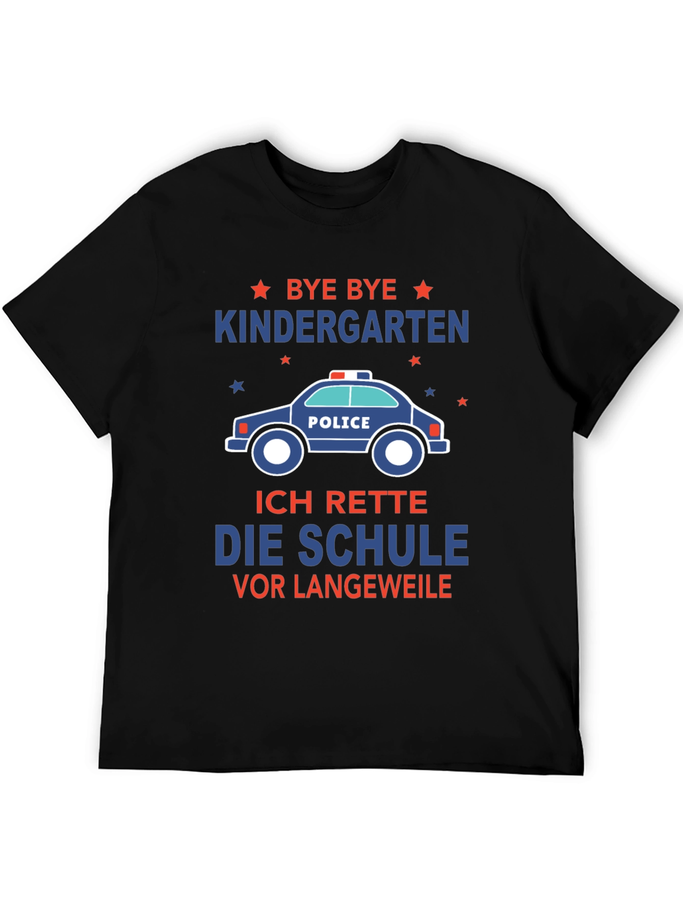 Bye Bye Kindergarten Kids Police T-Shirt