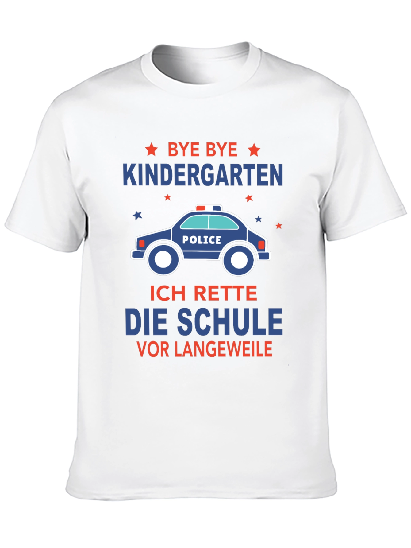 Bye Bye Kindergarten Kids Police T-Shirt