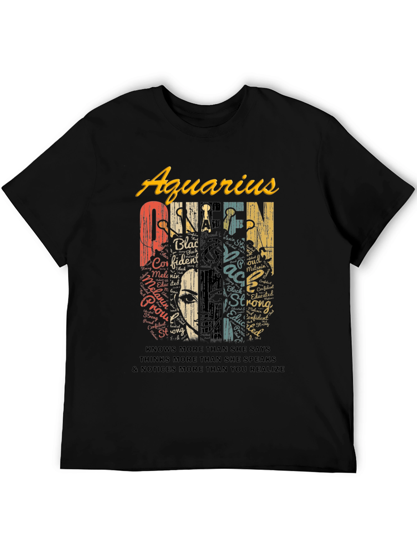 Aquarius Queen Black Pride T-Shirt