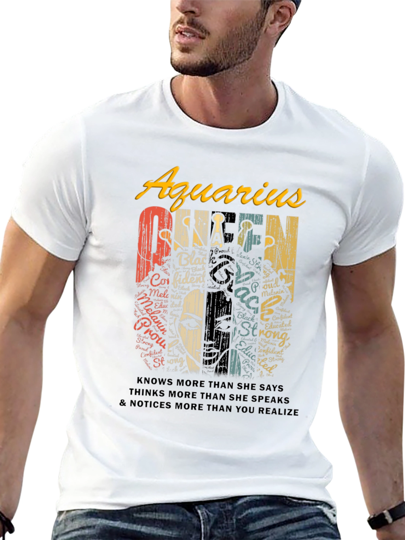 Aquarius Queen Black Pride T-Shirt