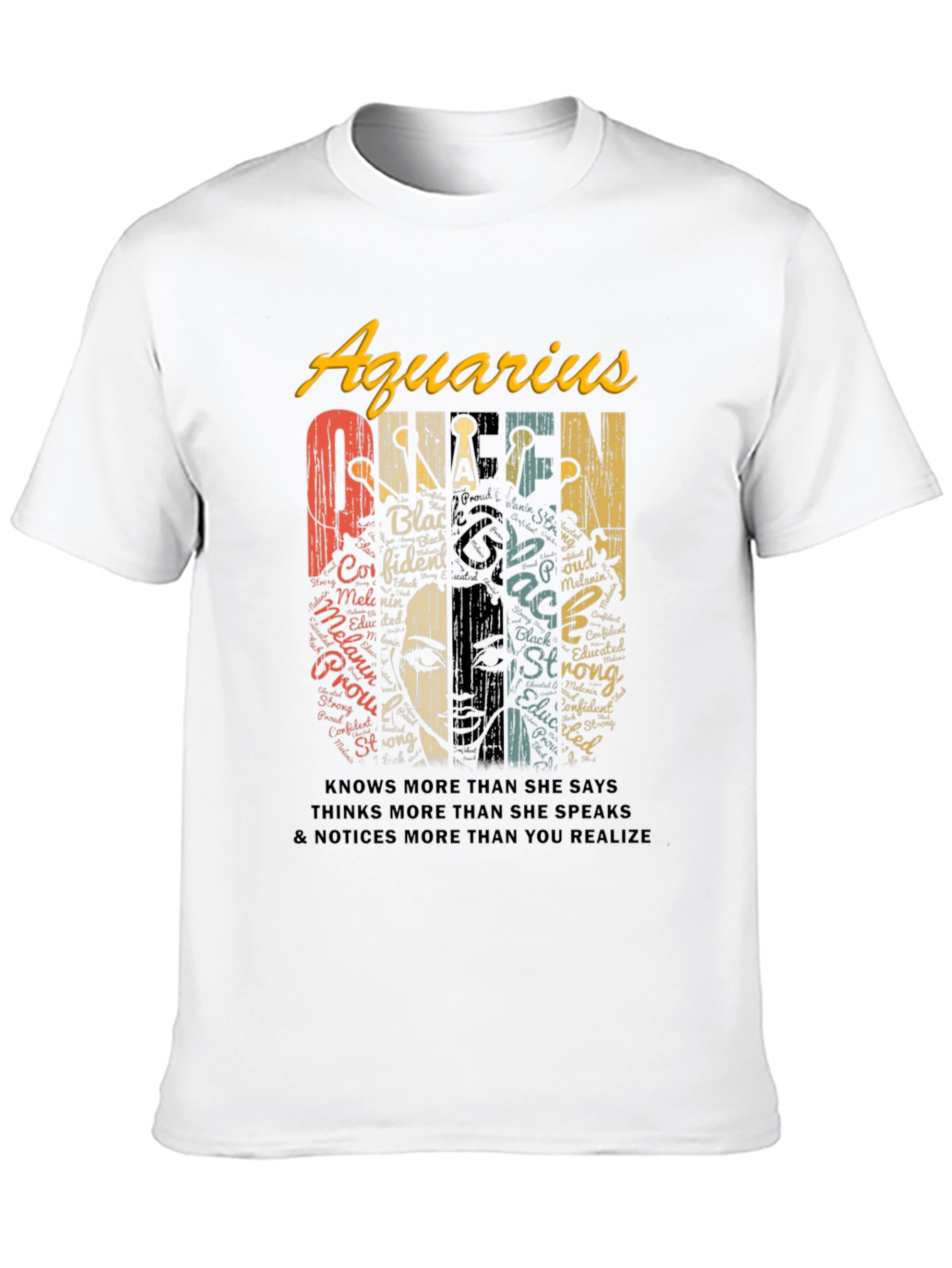 Aquarius Queen Black Pride T-Shirt