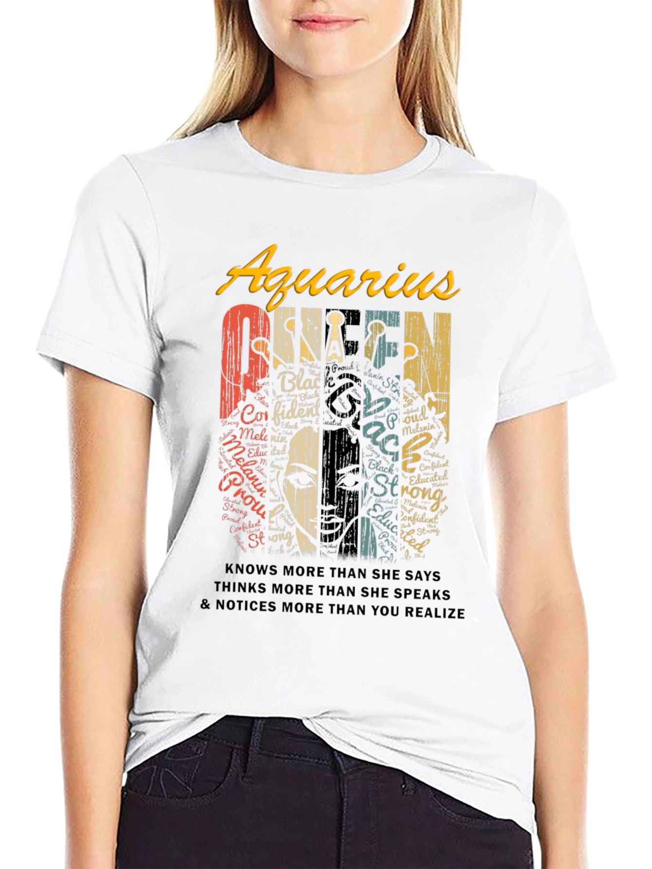Aquarius Queen Black Pride T-Shirt