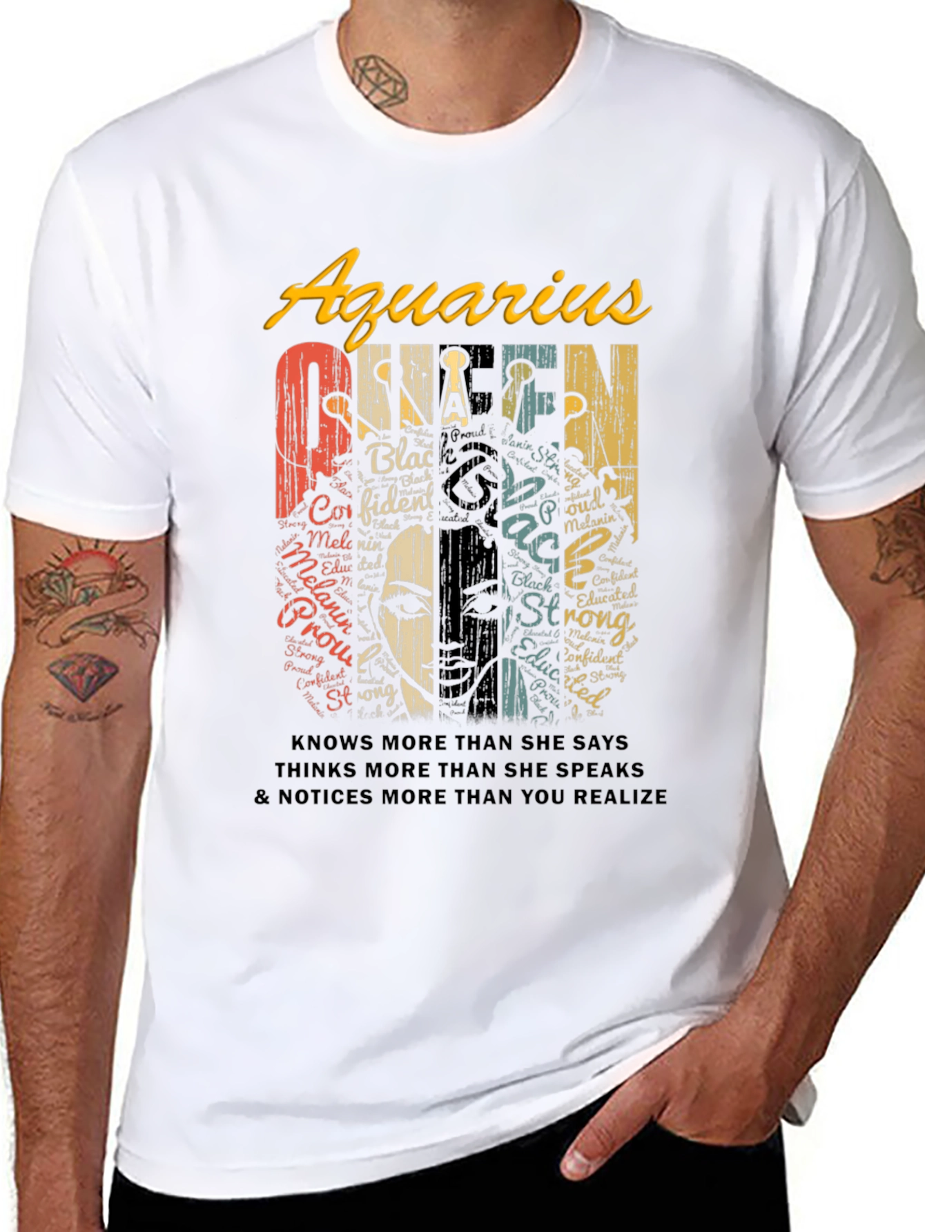 Aquarius Queen Black Pride T-Shirt
