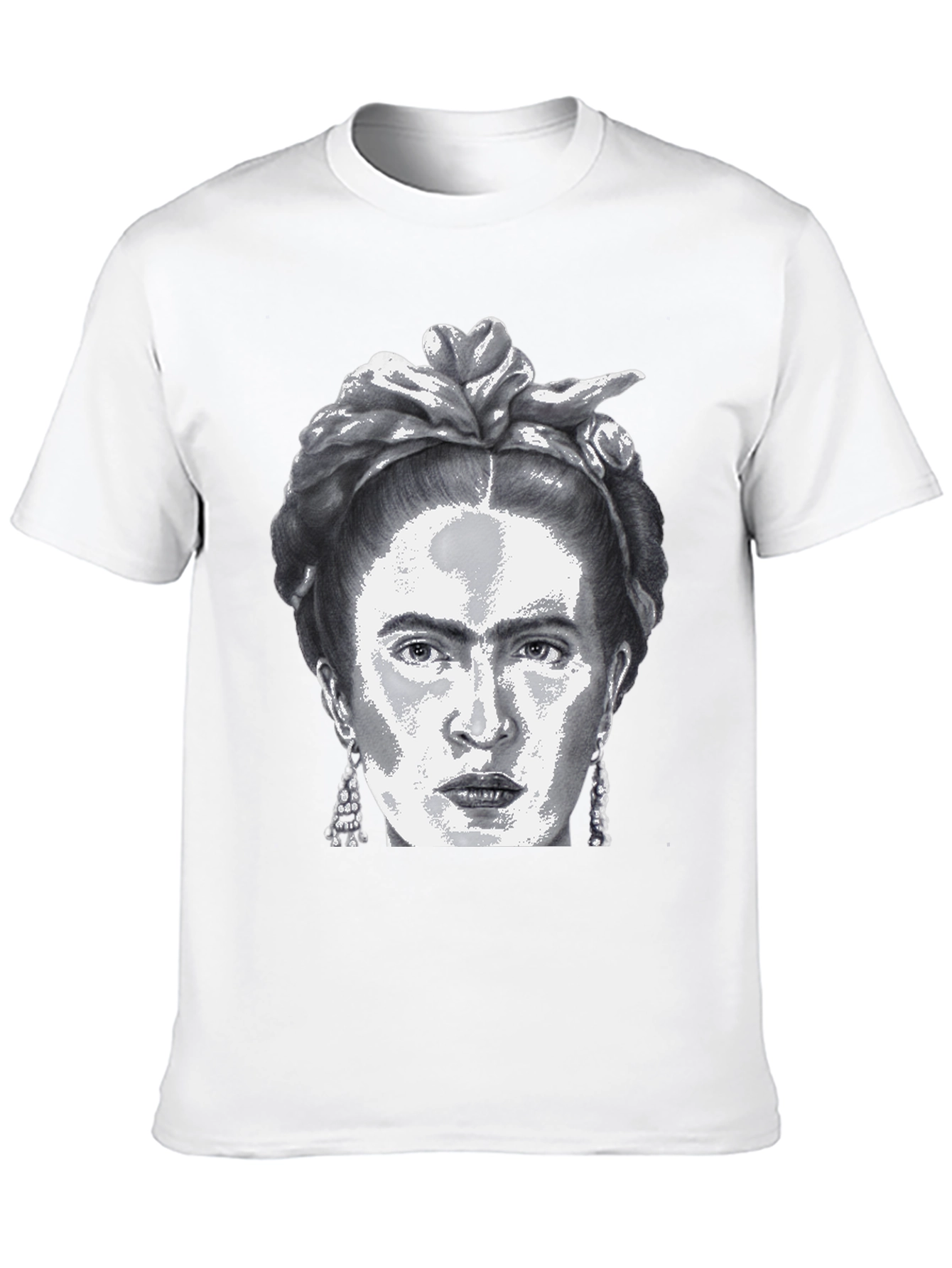 Frida Kahlo Graphic Tee - Black Cotton T-Shirt