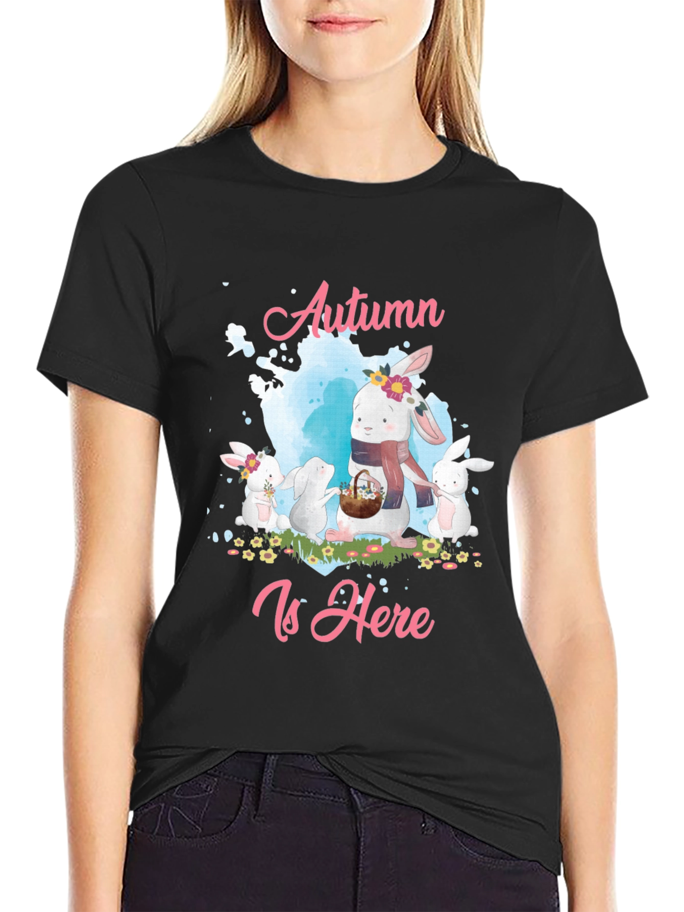 Autumn Is Here Rabbit T-Shirt