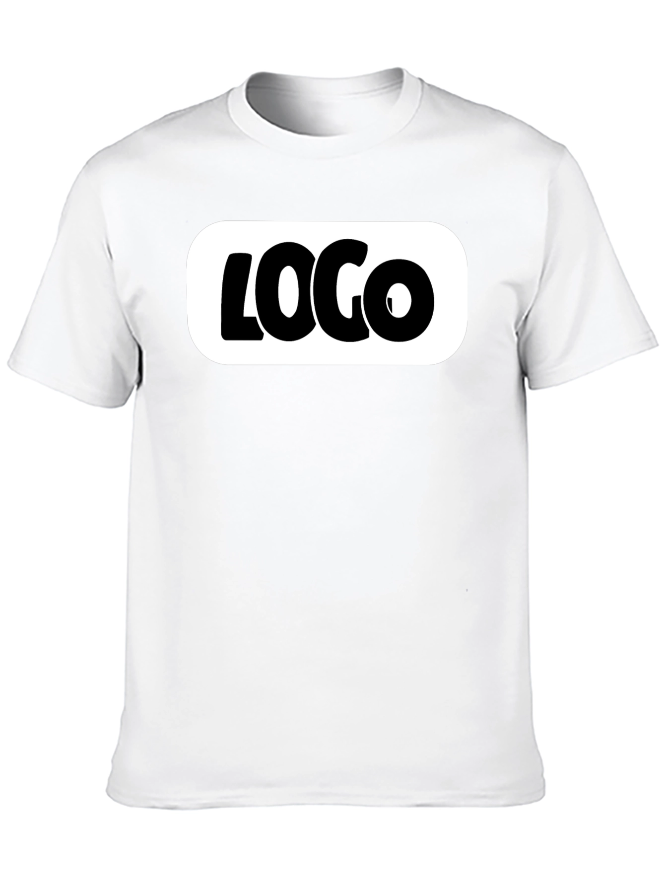 Black T-Shirt with Bold White Logo