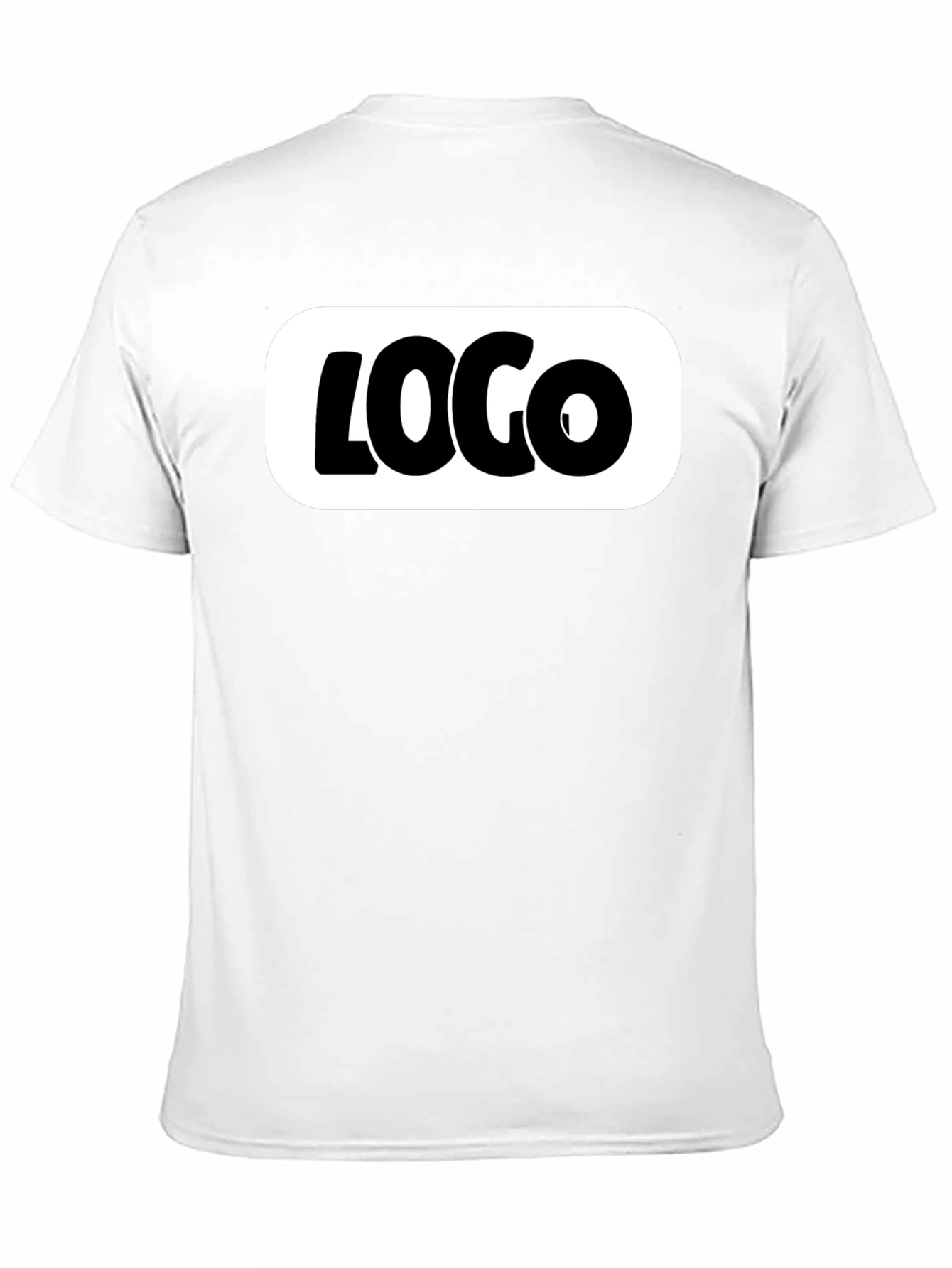 Black T-Shirt with Bold White Logo