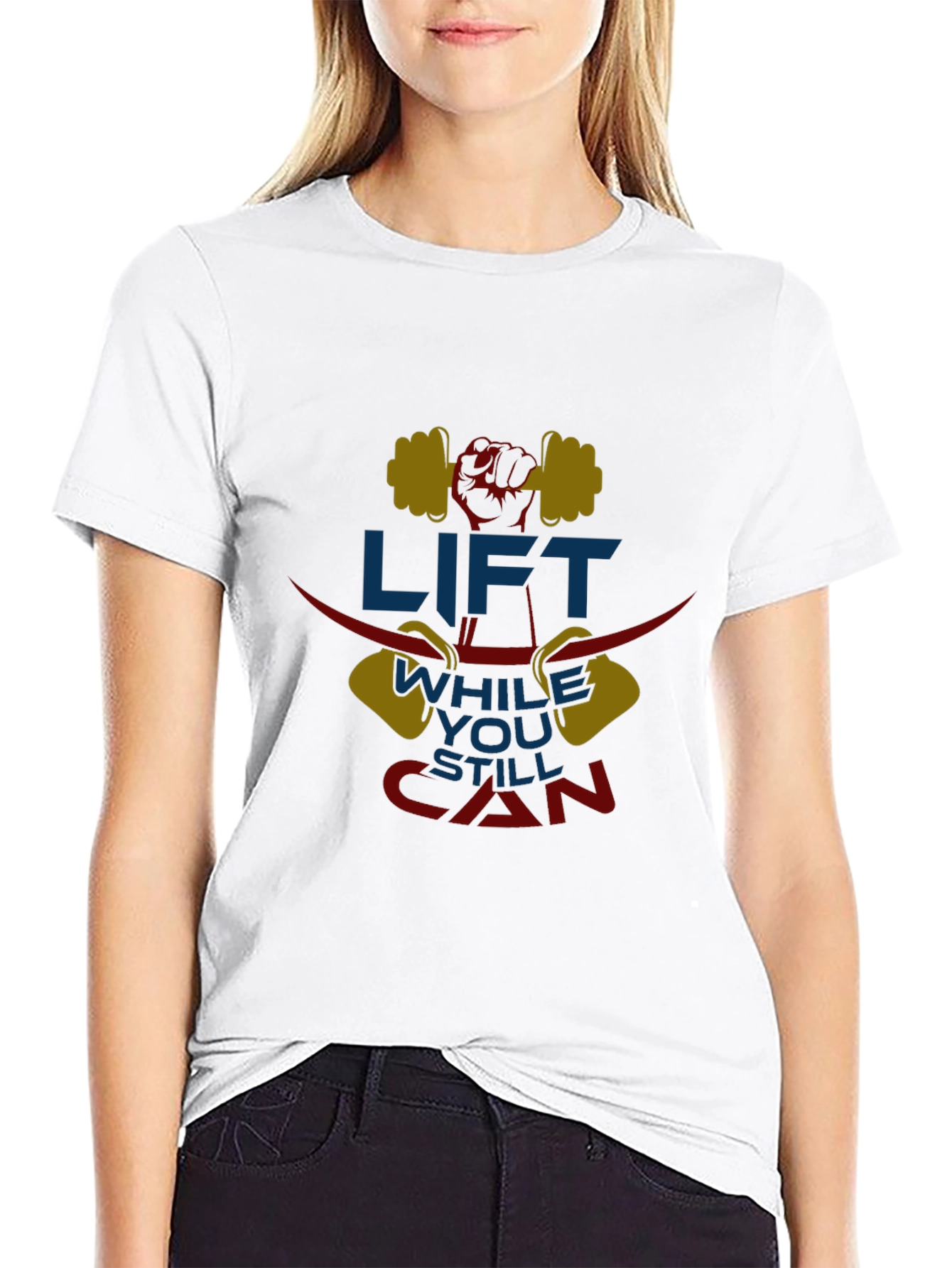 Lift While You Still Can Black Graphic Tee