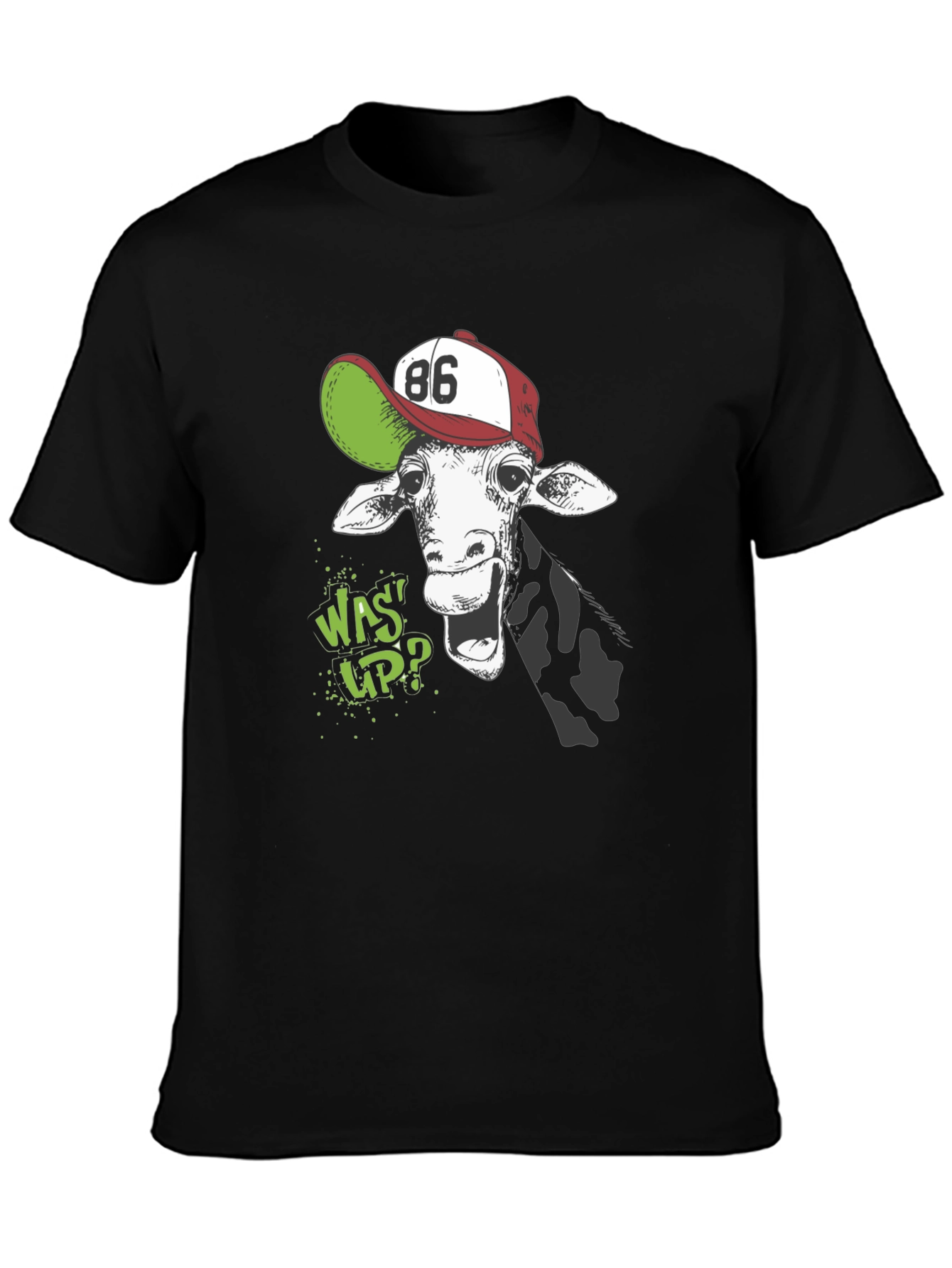 Giraffe Wassup Graphic T-Shirt