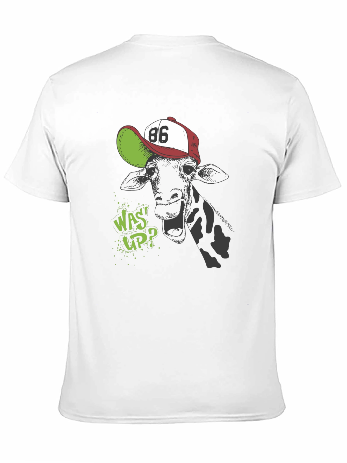 Giraffe Wassup Graphic T-Shirt