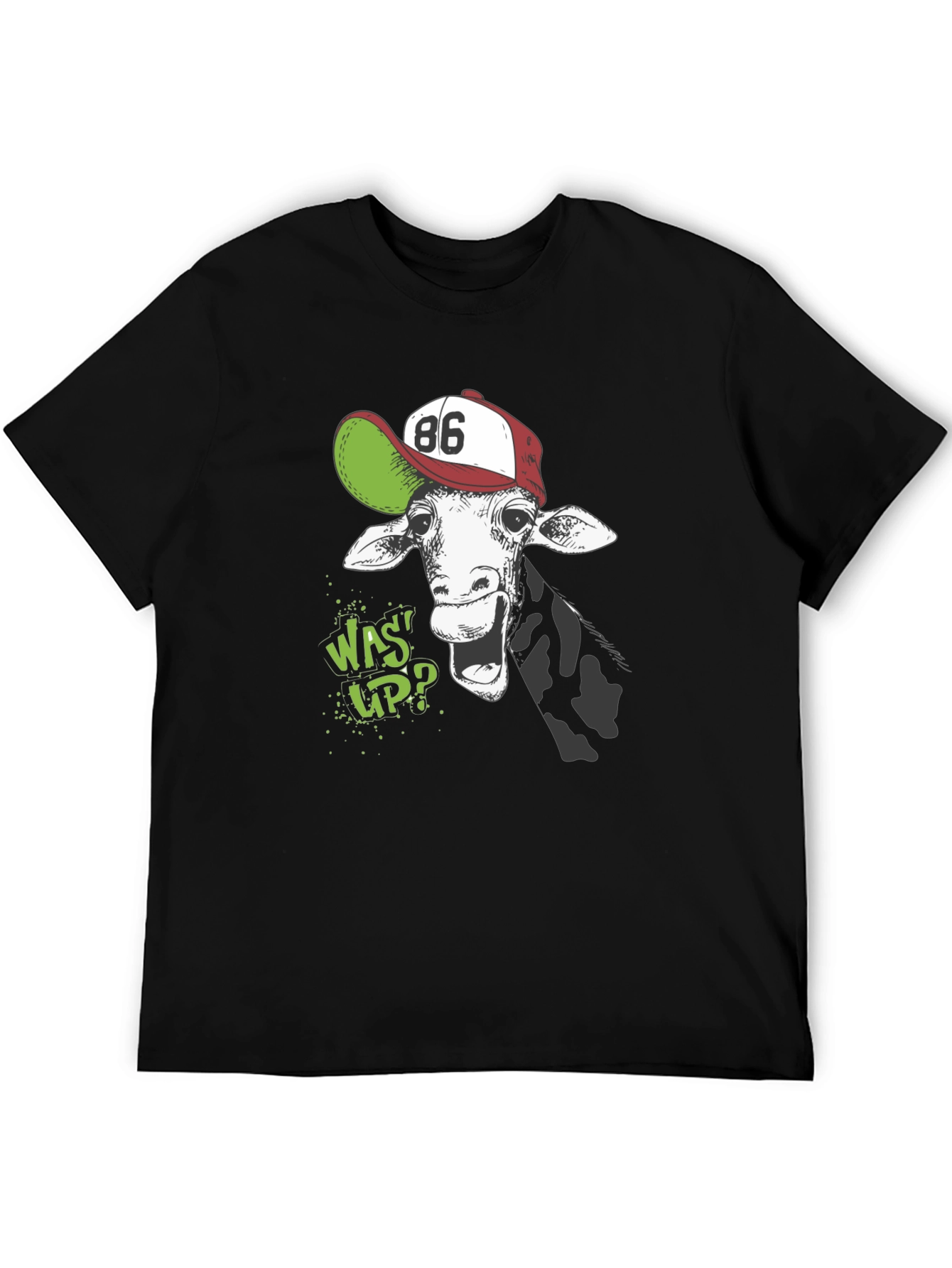 Giraffe Wassup Graphic T-Shirt