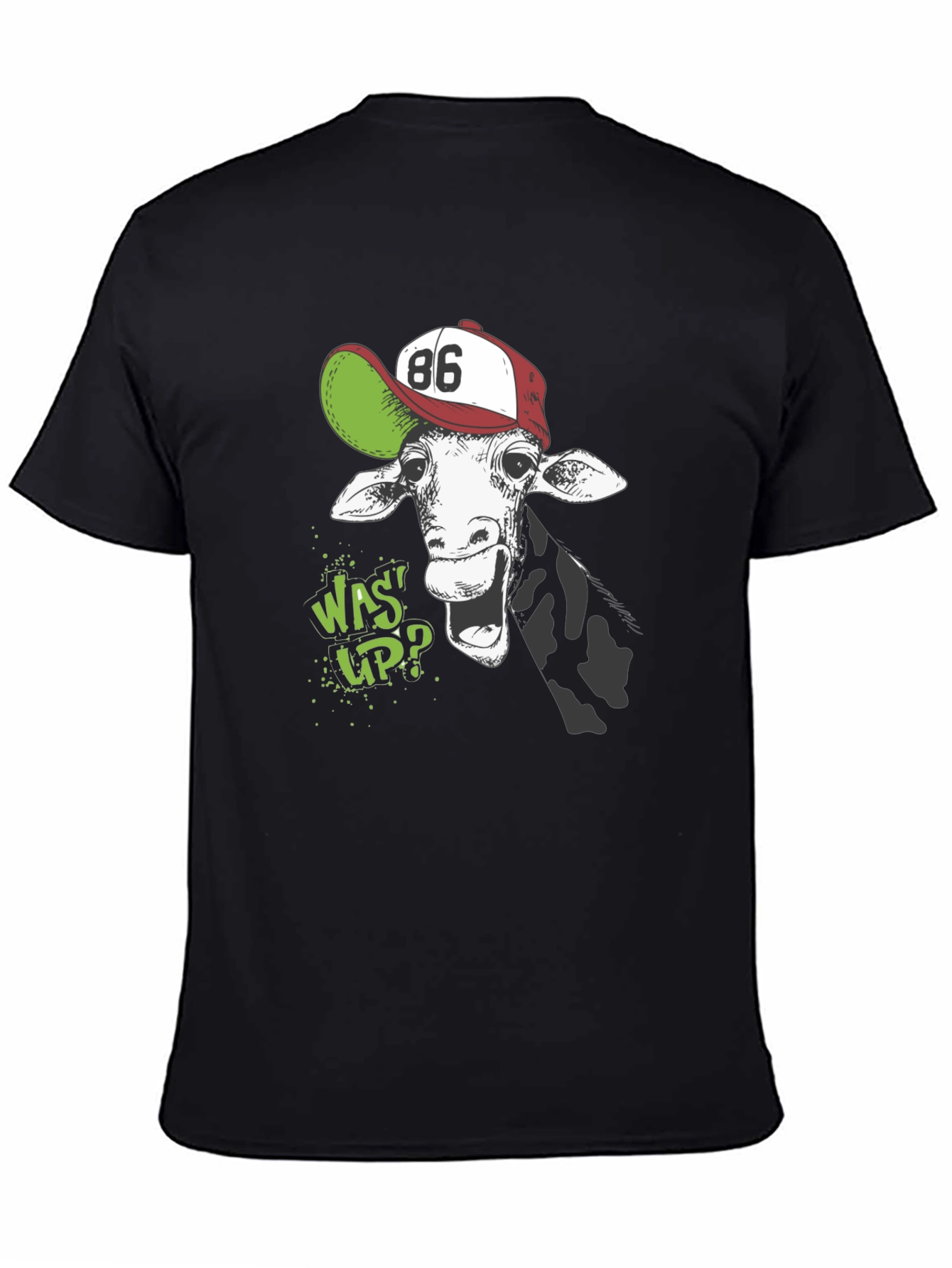 Giraffe Wassup Graphic T-Shirt