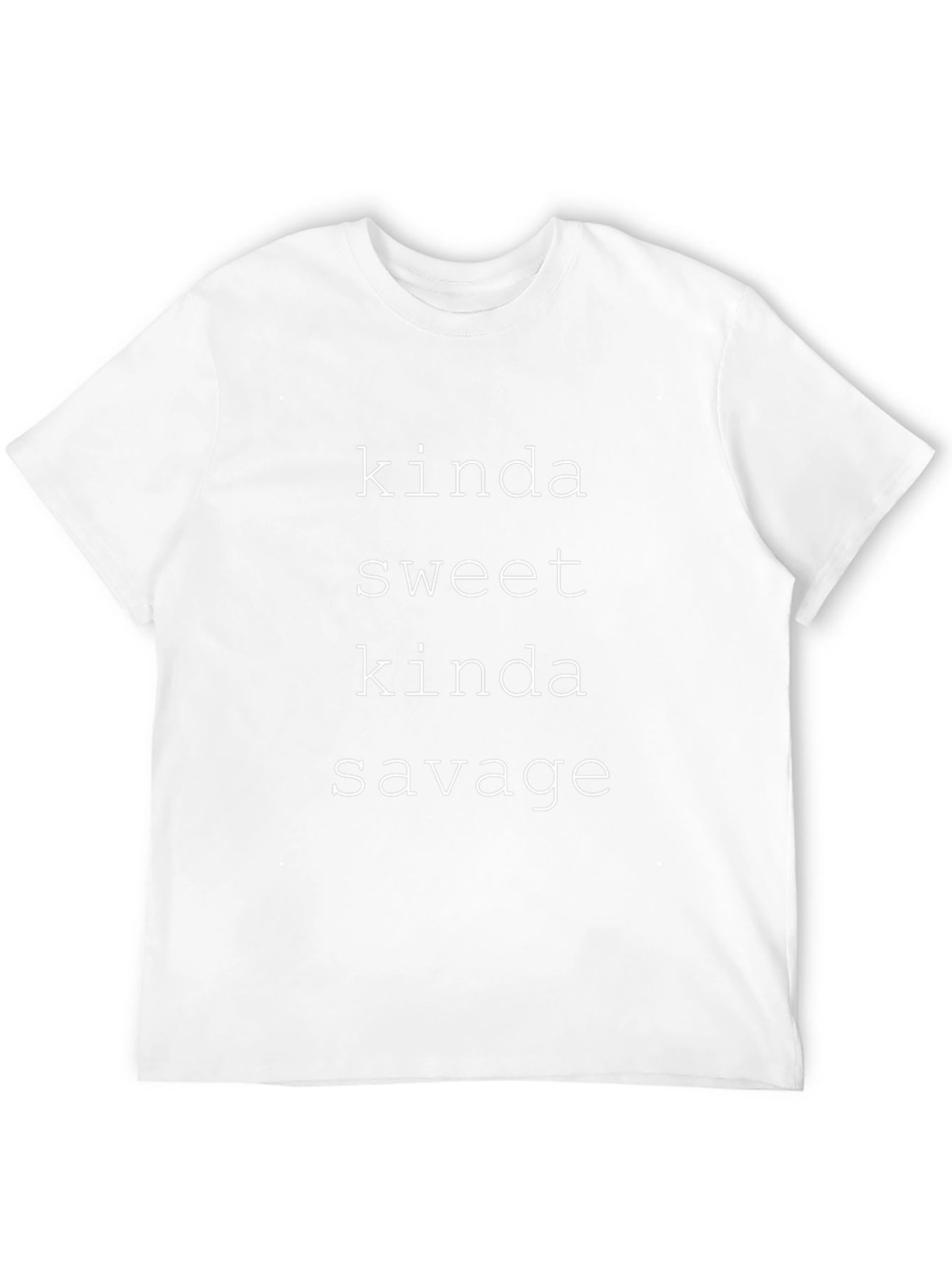 Kinda Sweet Kinda Savage Black Graphic T-Shirt