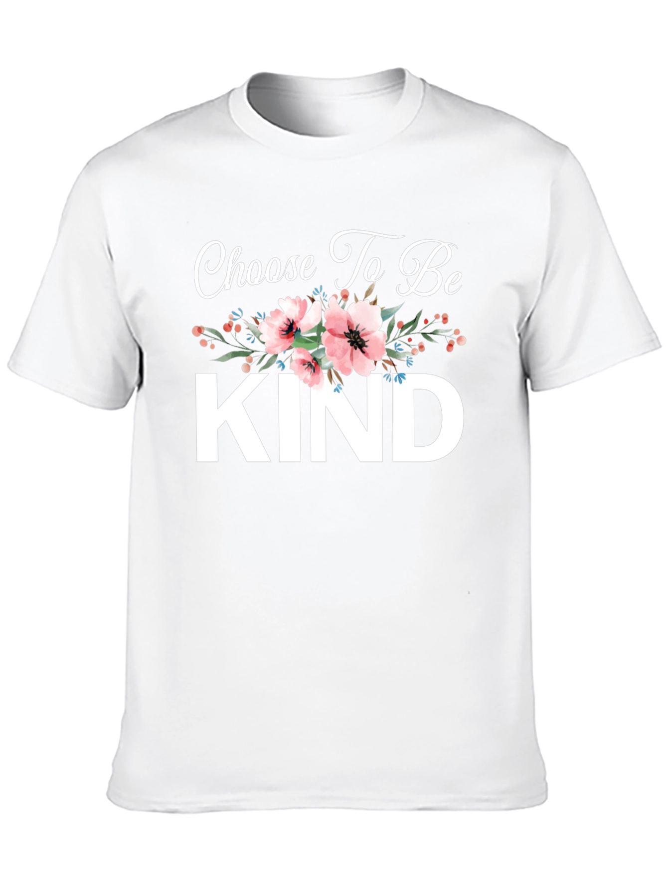 Choose To Be Kind Floral Graphic T-Shirt