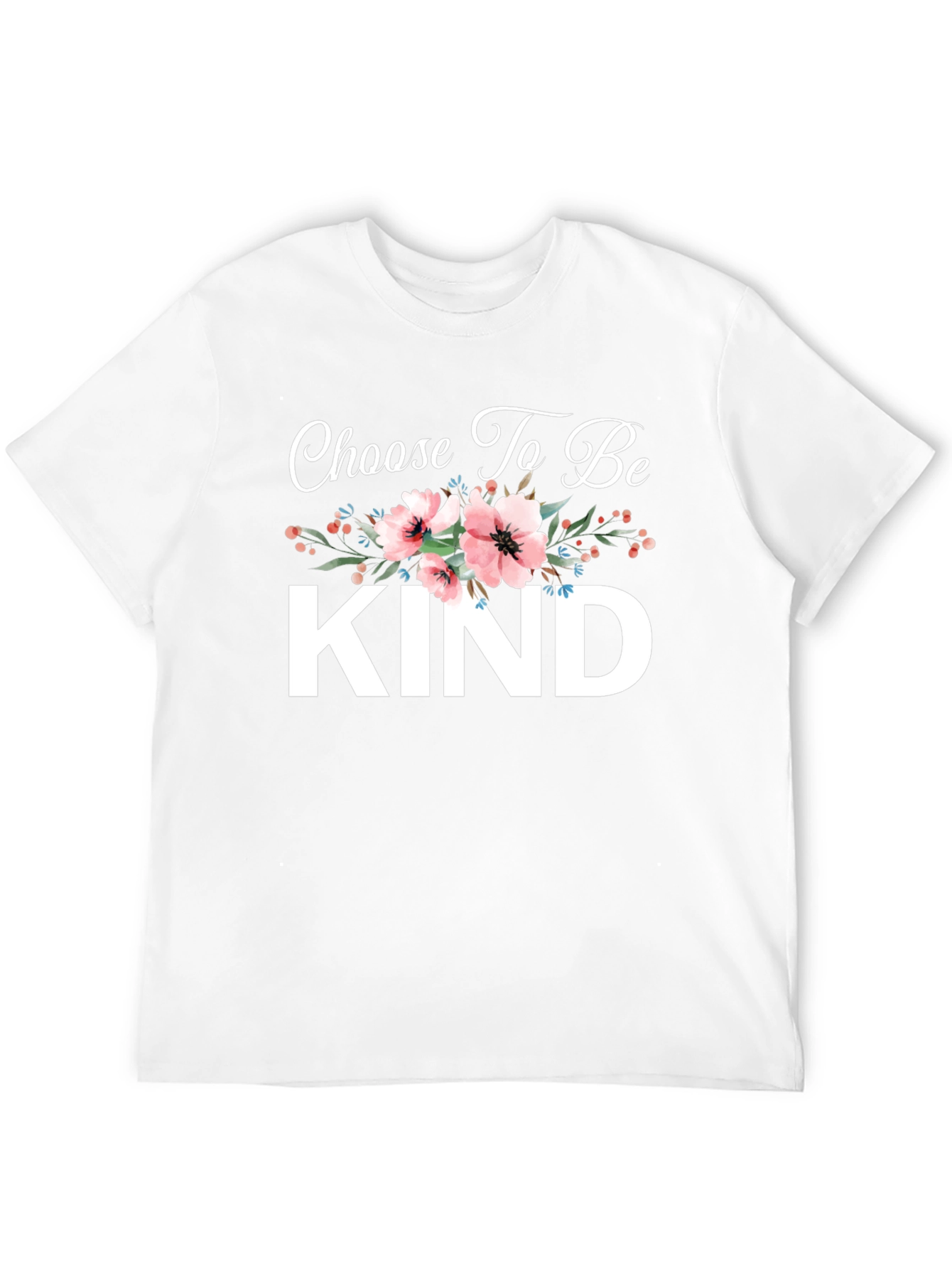 Choose To Be Kind Floral Graphic T-Shirt