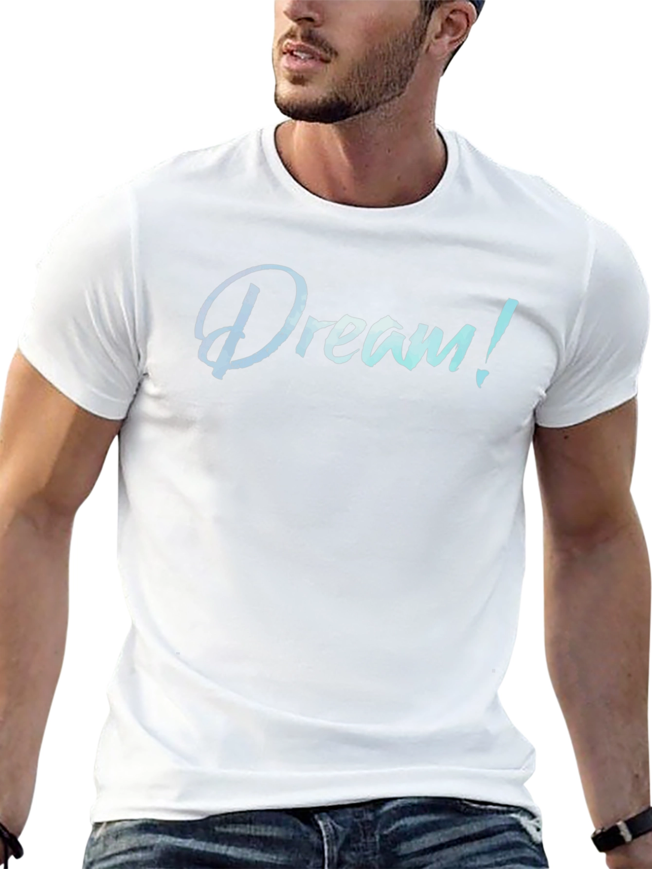 Dream! Graphic Print Crew Neck T-Shirt