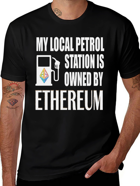 Ethereum Petrol Station T-Shirt - Crypto Fan Apparel