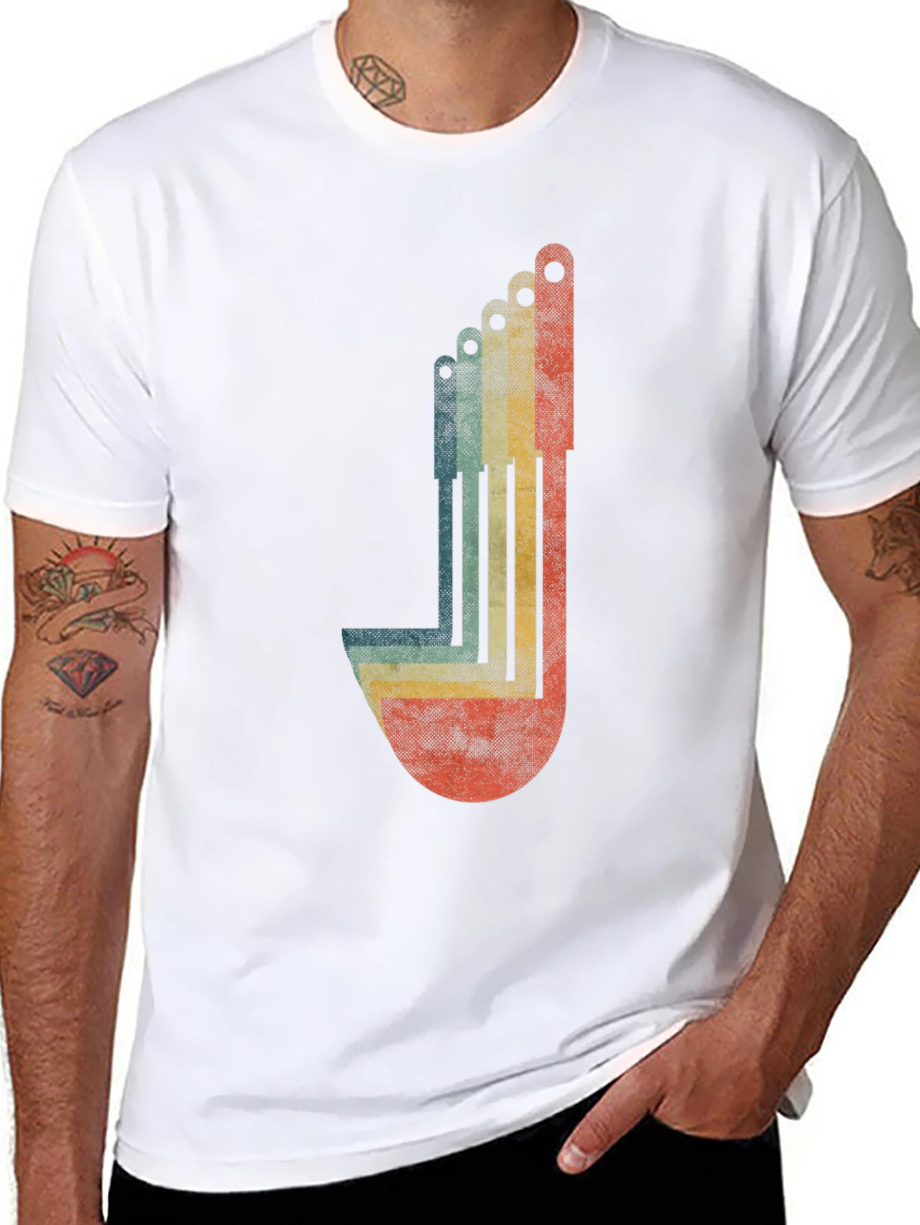 Retro Allen Wrench Graphic Tee - Black