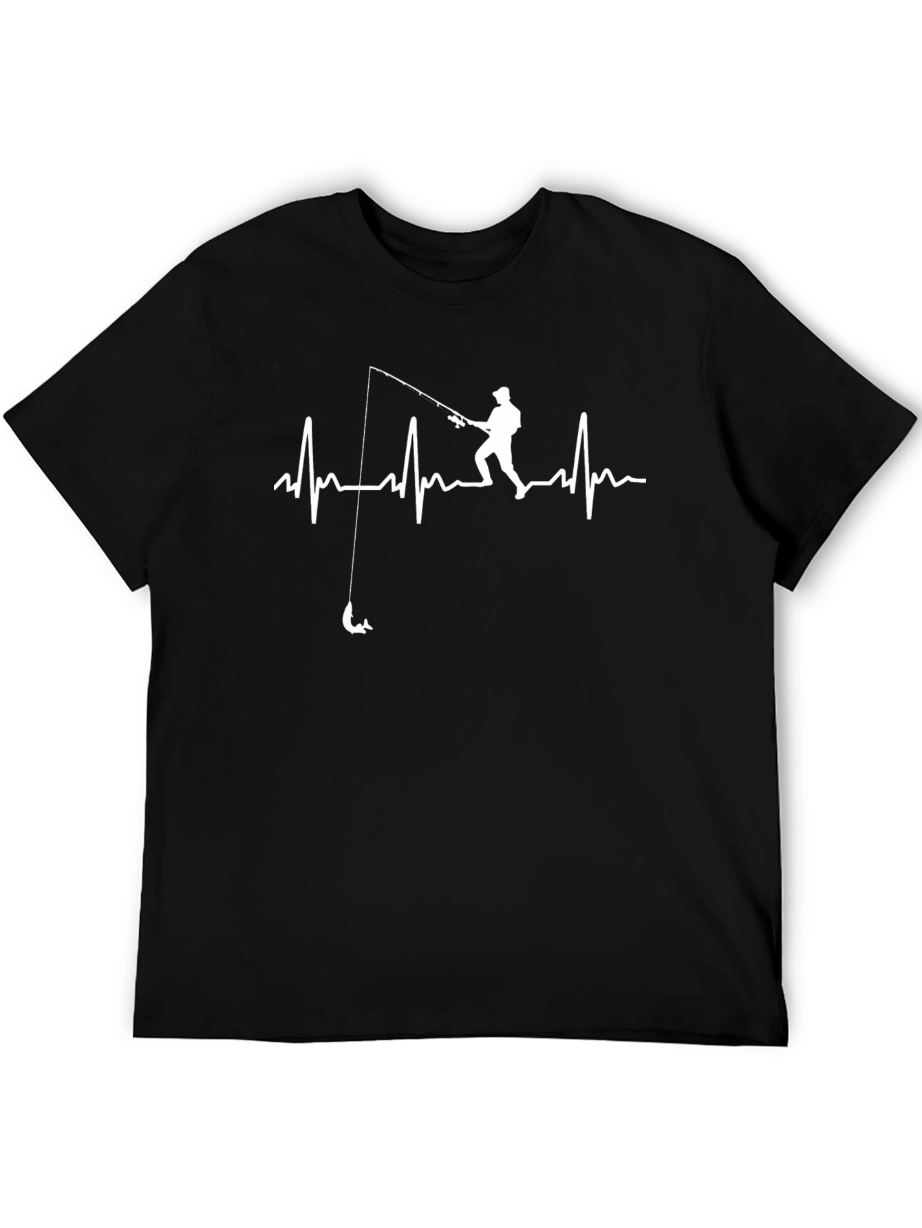 Fishing Heartbeat T-Shirt - Anglers Rhythm