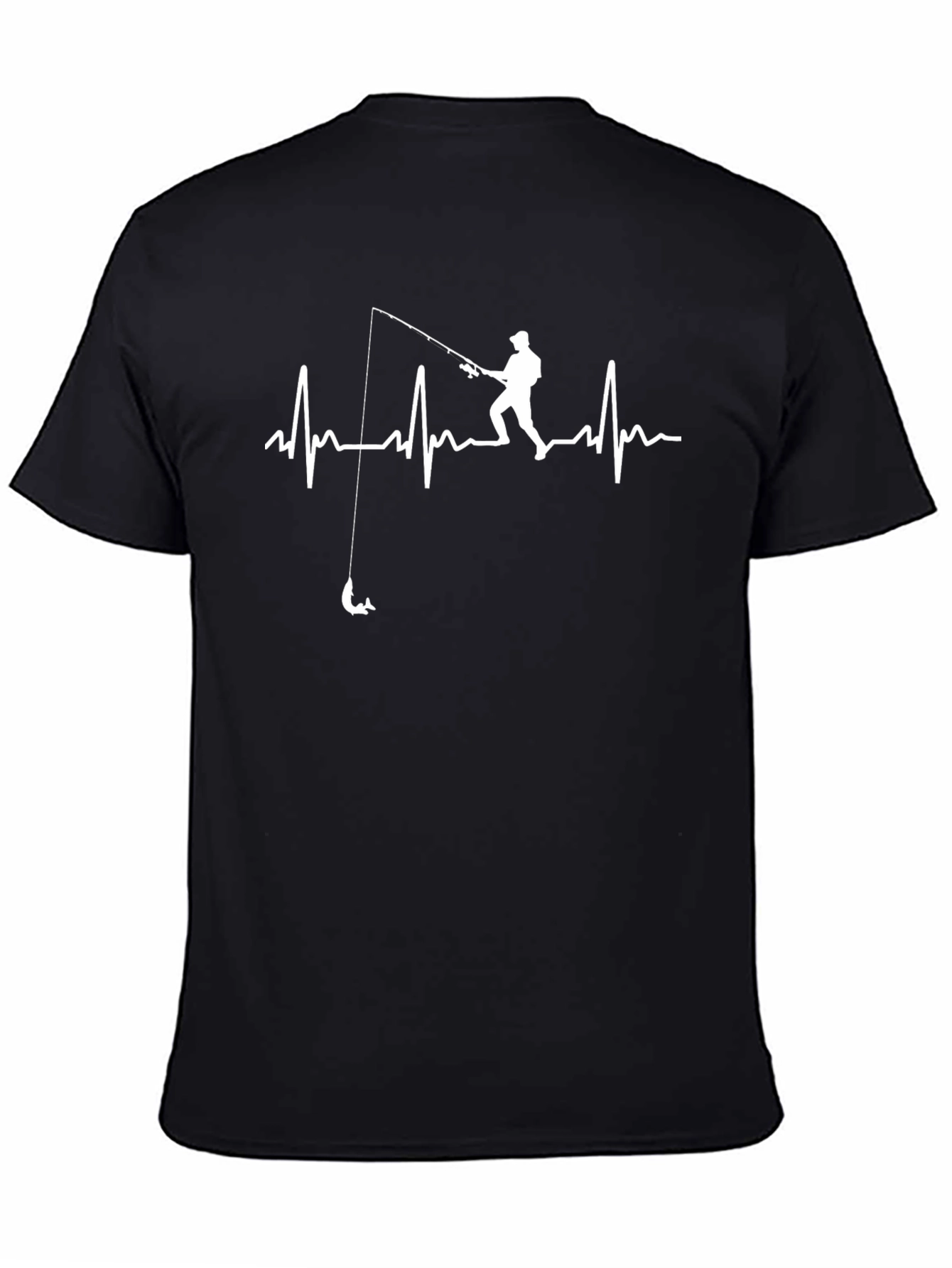 Fishing Heartbeat T-Shirt - Anglers Rhythm