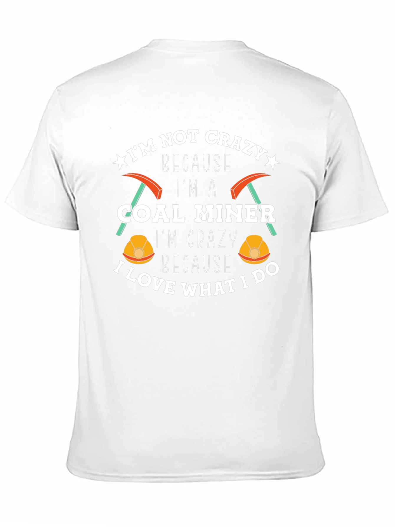 Crazy Coal Miner Graphic T-Shirt