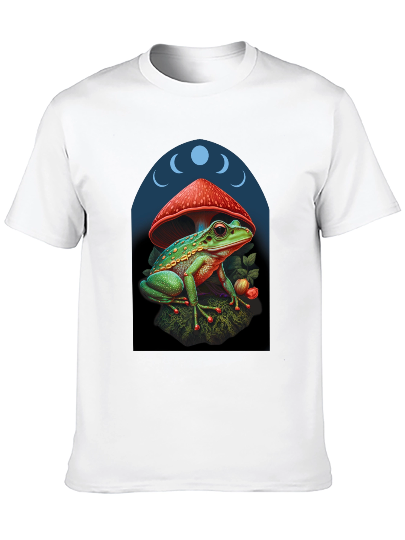 Frog Under Mushroom Graphic Tee